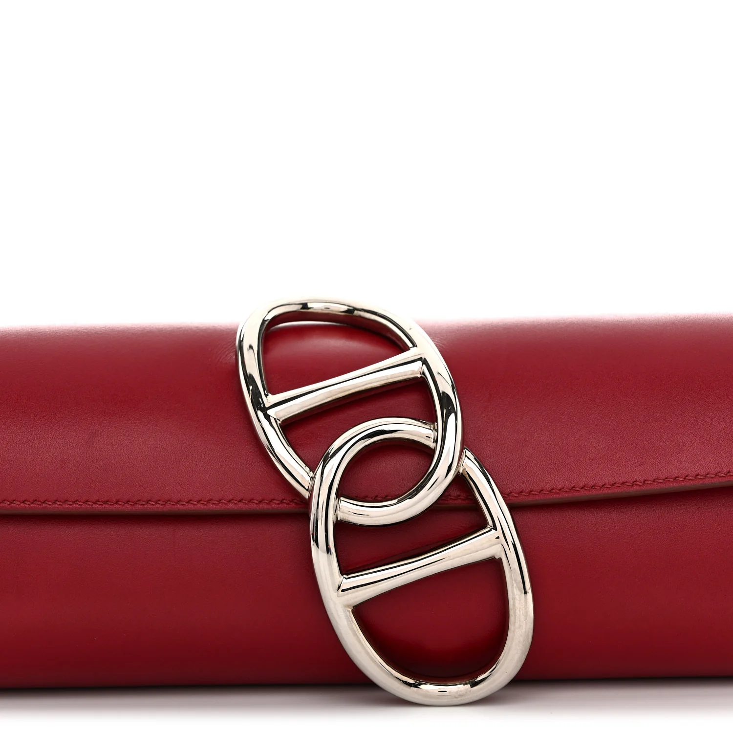 Tadelakt Egee Clutch Rouge Vif - Image 8