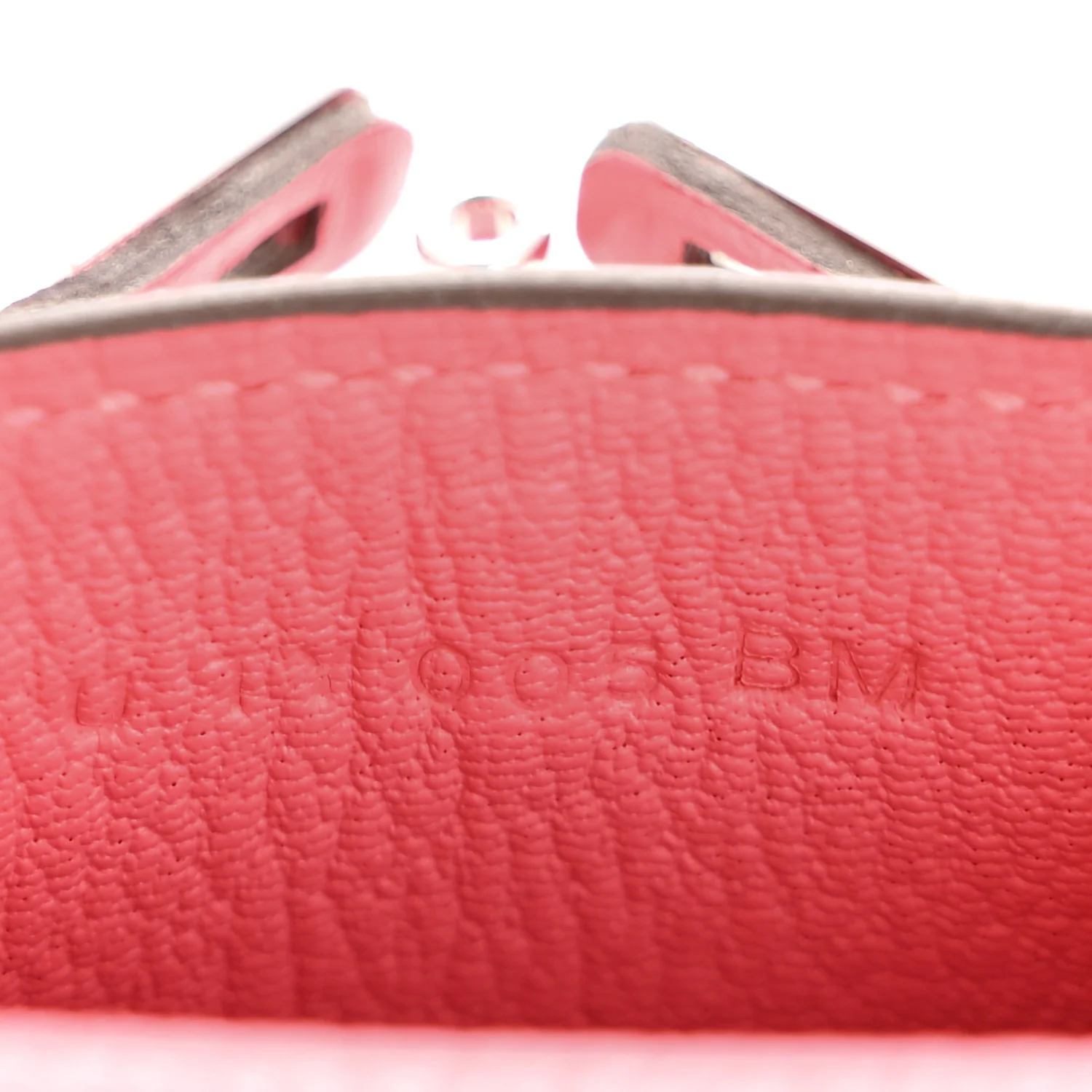 Tadelakt Mini Kelly Twilly Bag Charm Rose Lipstick - Image 5