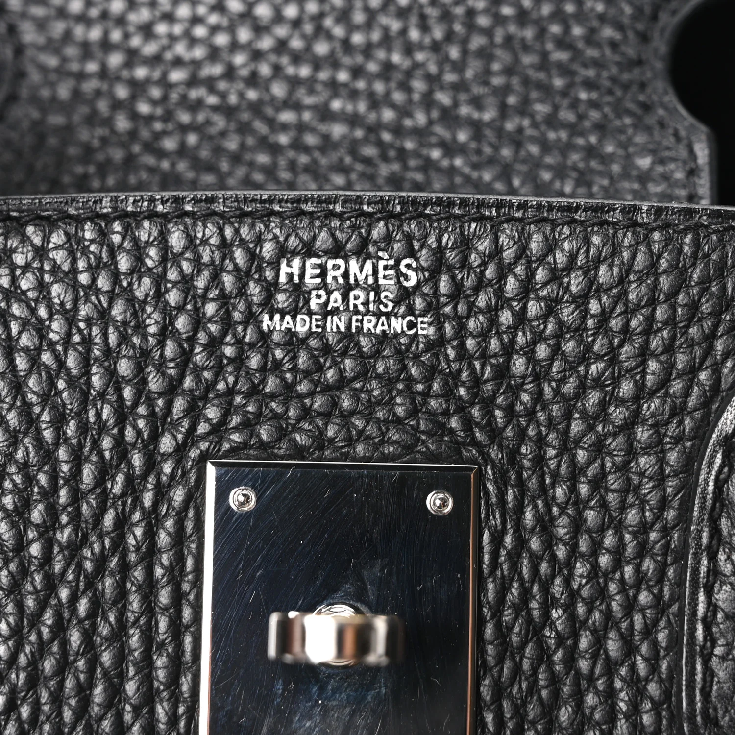 Taurillon Clemence Birkin 30 Black - Image 6