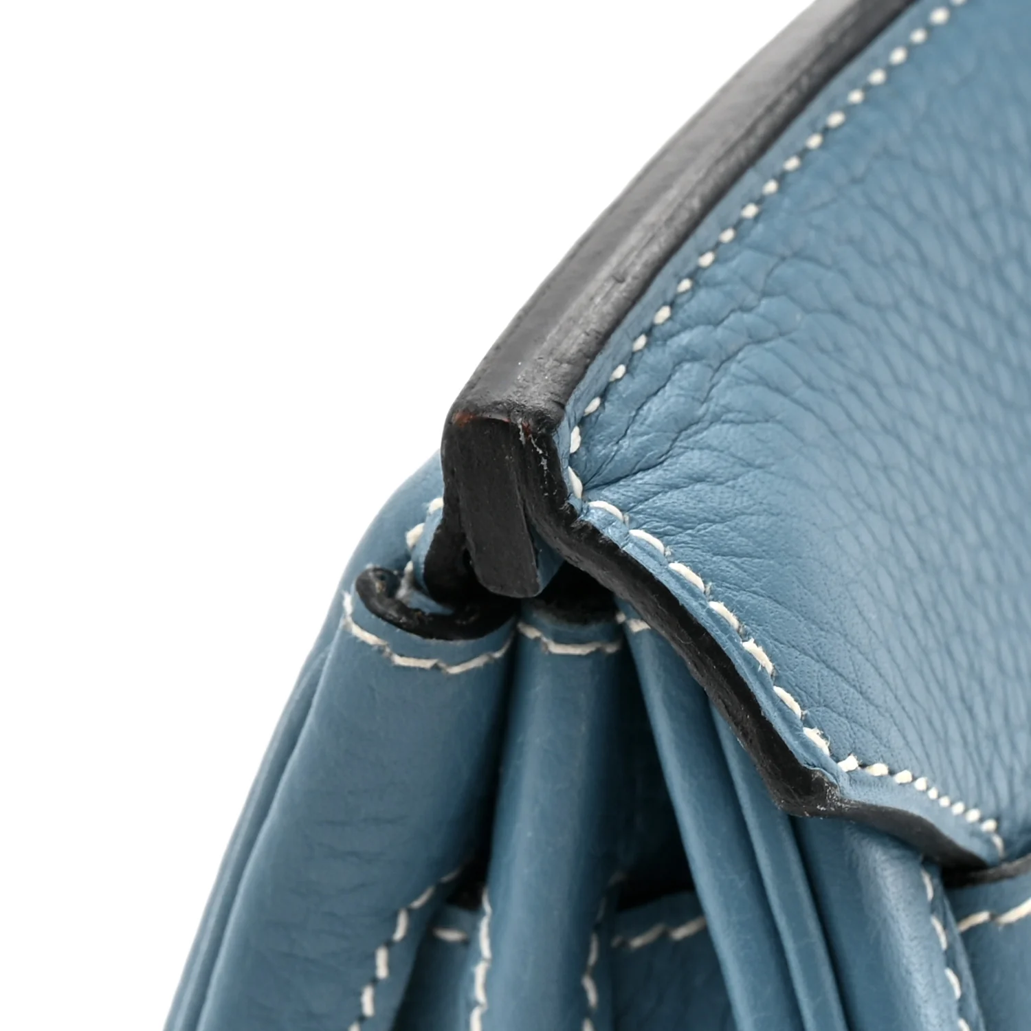 Taurillon Clemence Birkin 30 Blue Jean - Image 17