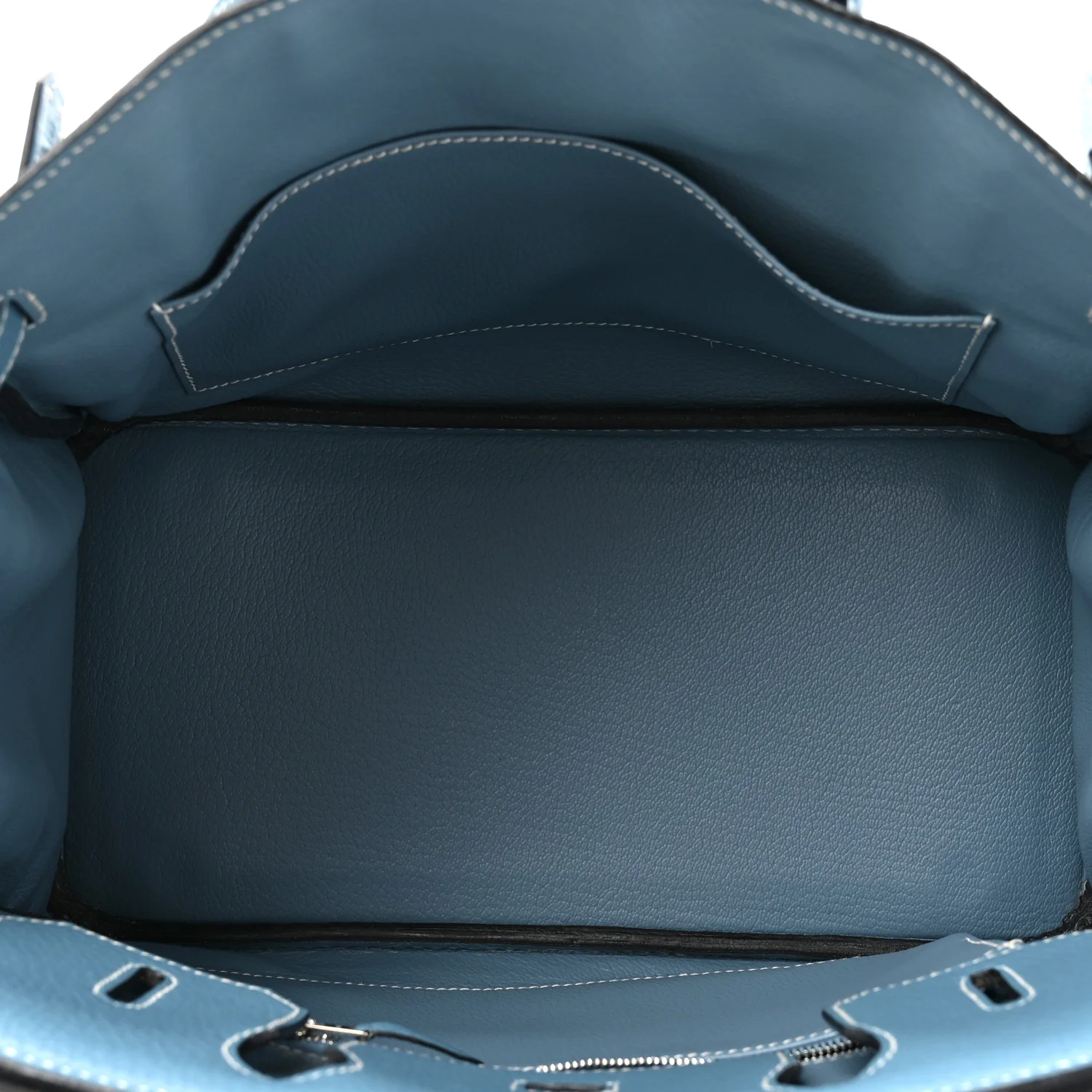 Taurillon Clemence Birkin 30 Blue Jean - Image 5