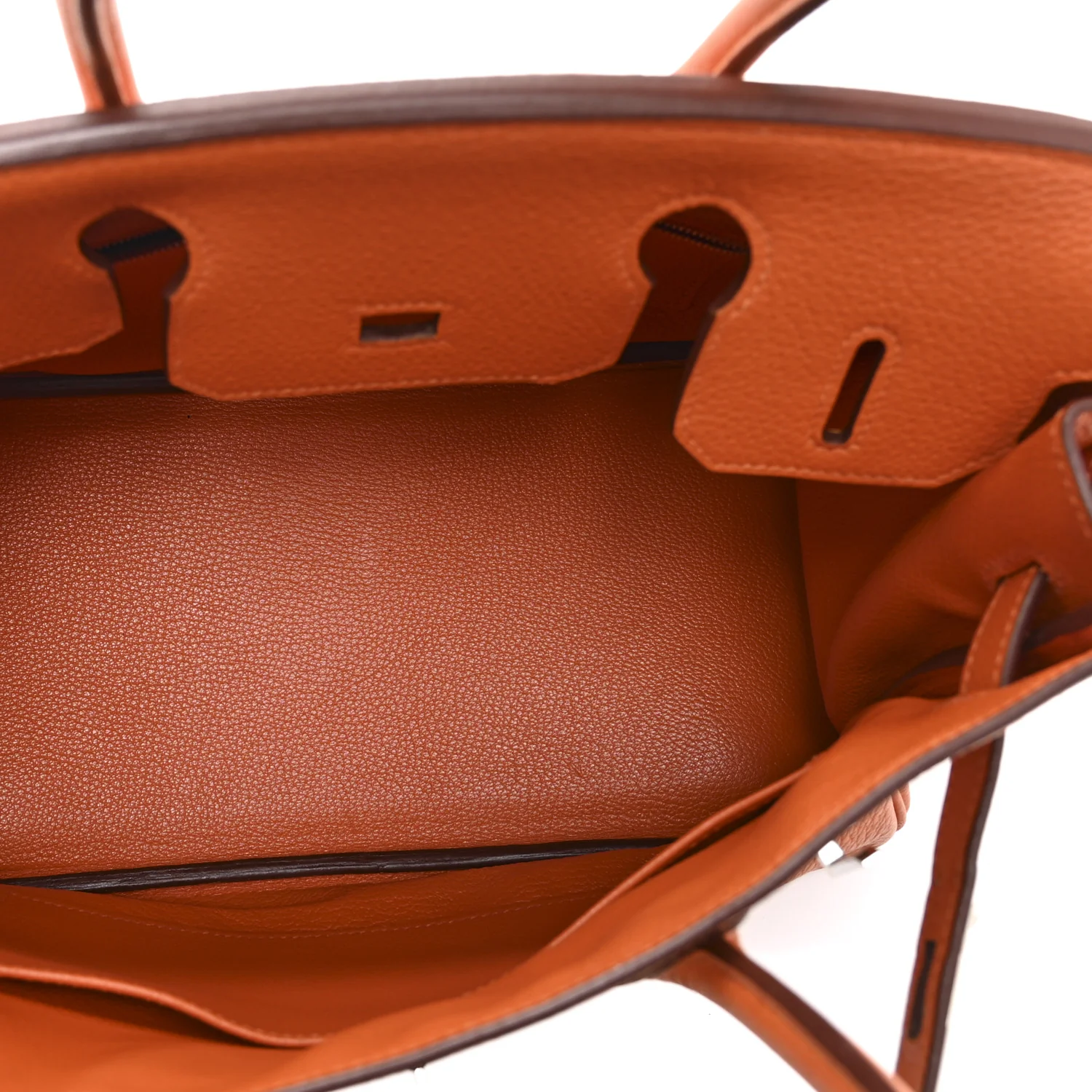 Taurillon Clemence Birkin 30 Orange - Image 5