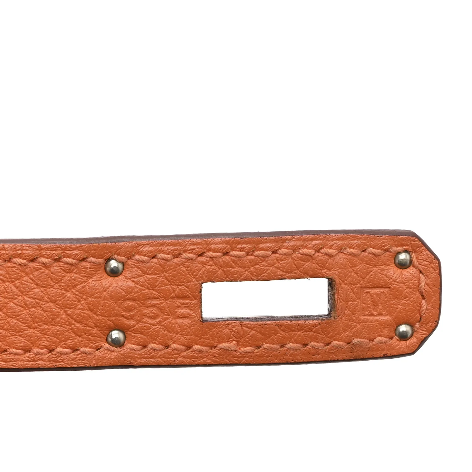 Taurillon Clemence Birkin 30 Orange - Image 7