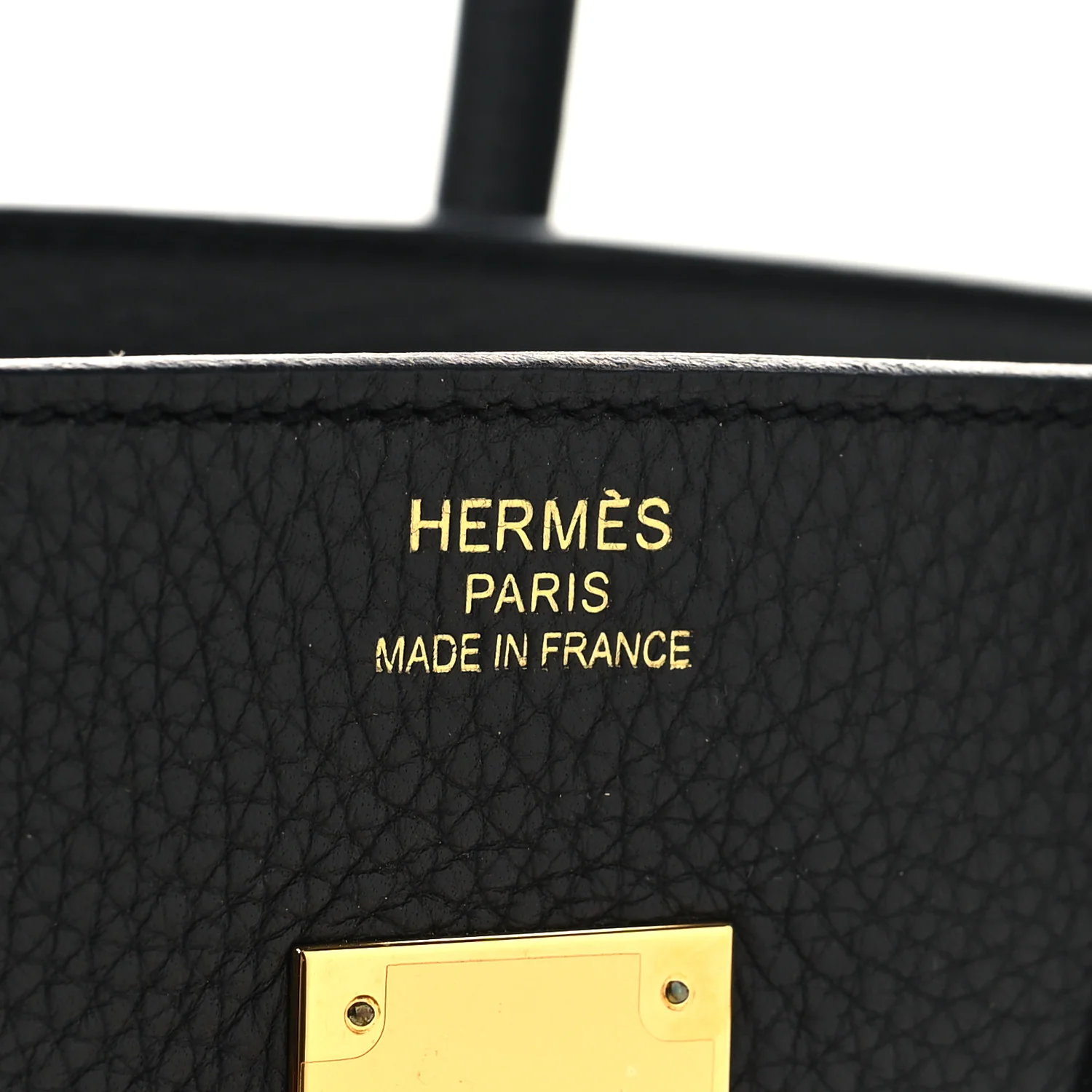 Taurillon Clemence Birkin 35 Black - Image 6