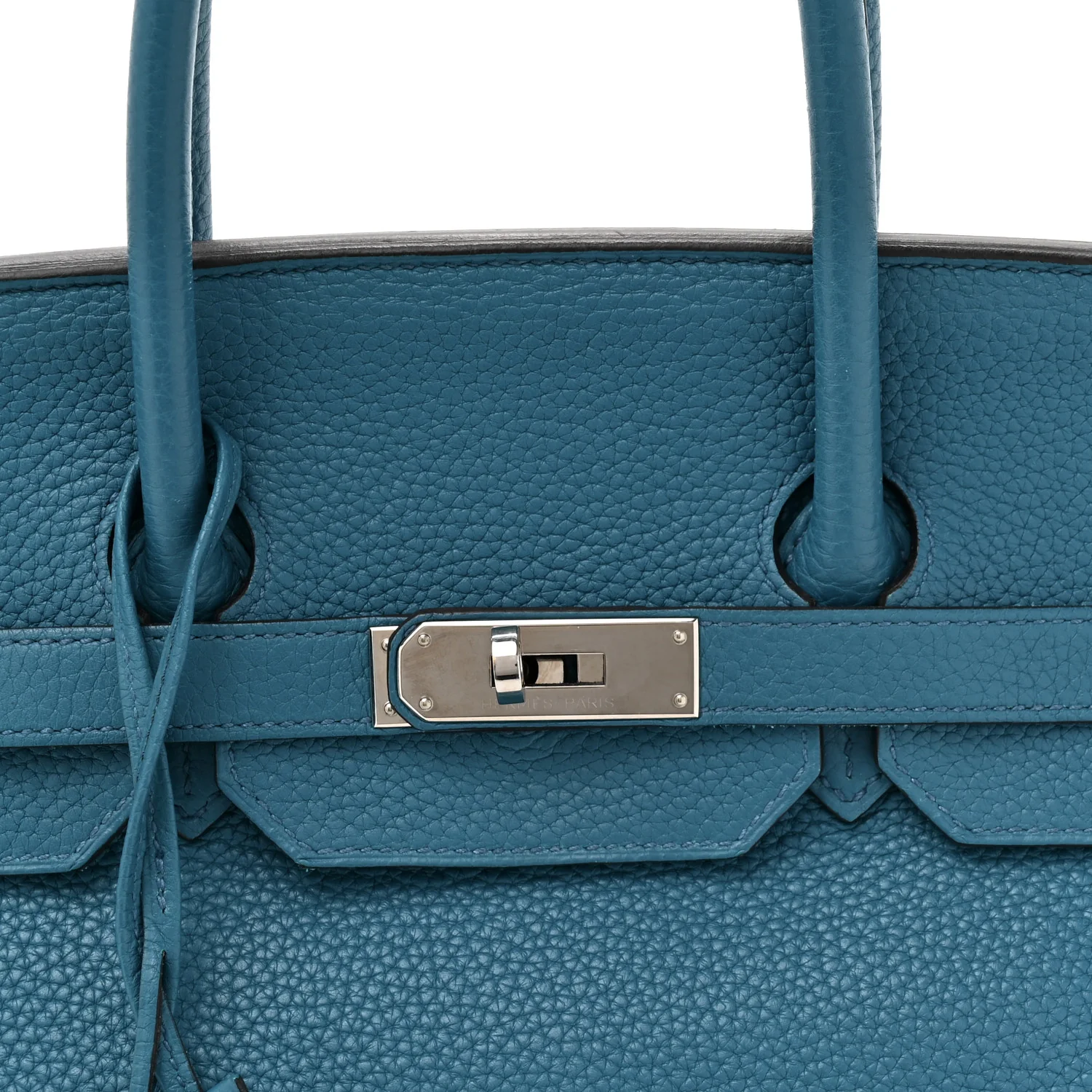 Taurillon Clemence BIRKIN 35 Bleu de Galice - Image 8