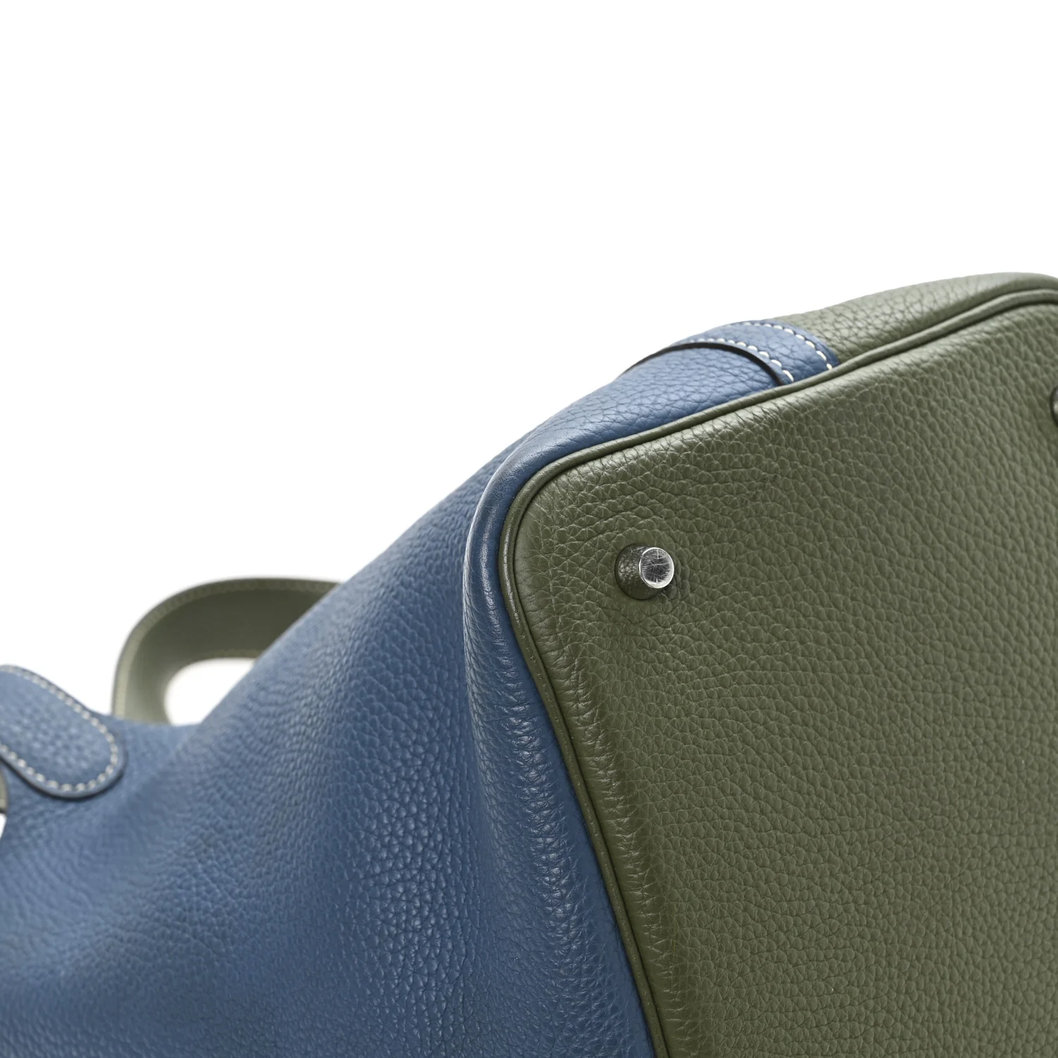 Taurillon Clemence Casaque Picotin Lock 22 MM  Bleu Thalassa Canopee - Image 11