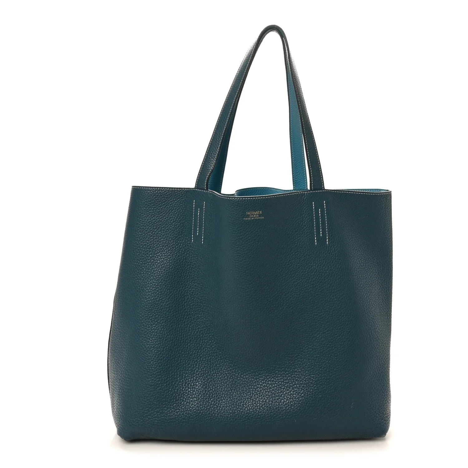 Taurillon Clemence Double Sens 45 Reversible Tote - Image 3