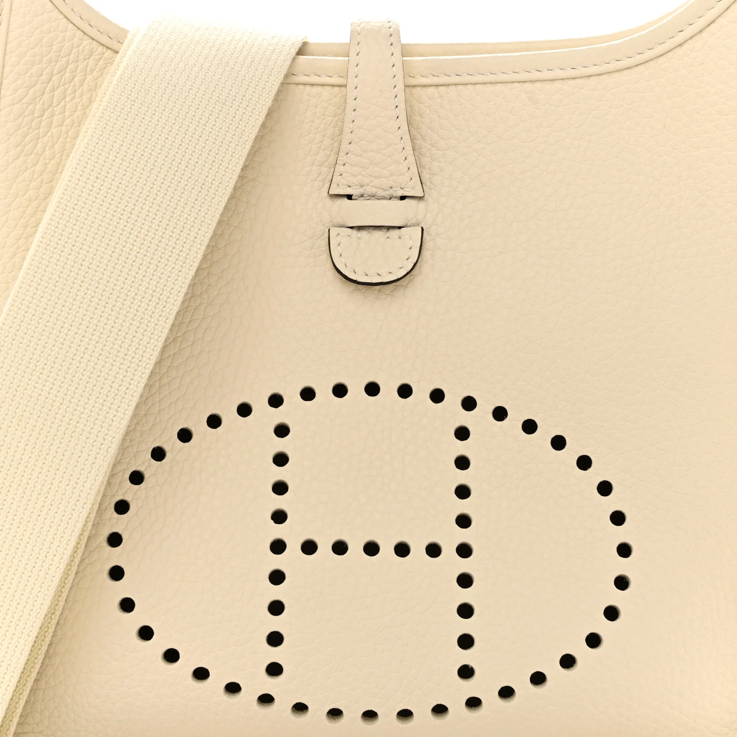 Taurillon Clemence Evelyne 23 Poche III Cream - Image 8