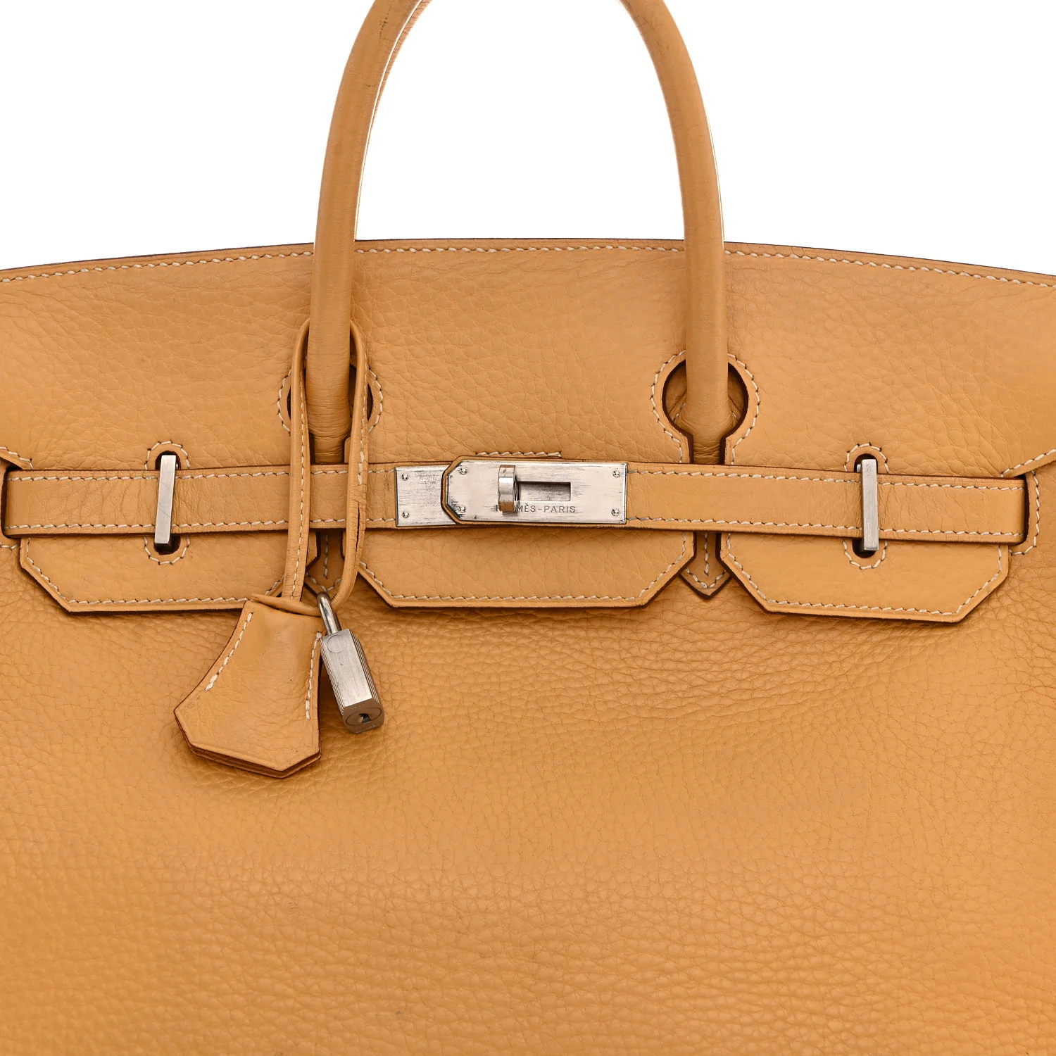 Taurillon Clemence HAC Birkin 32 Natural Sable - Image 8