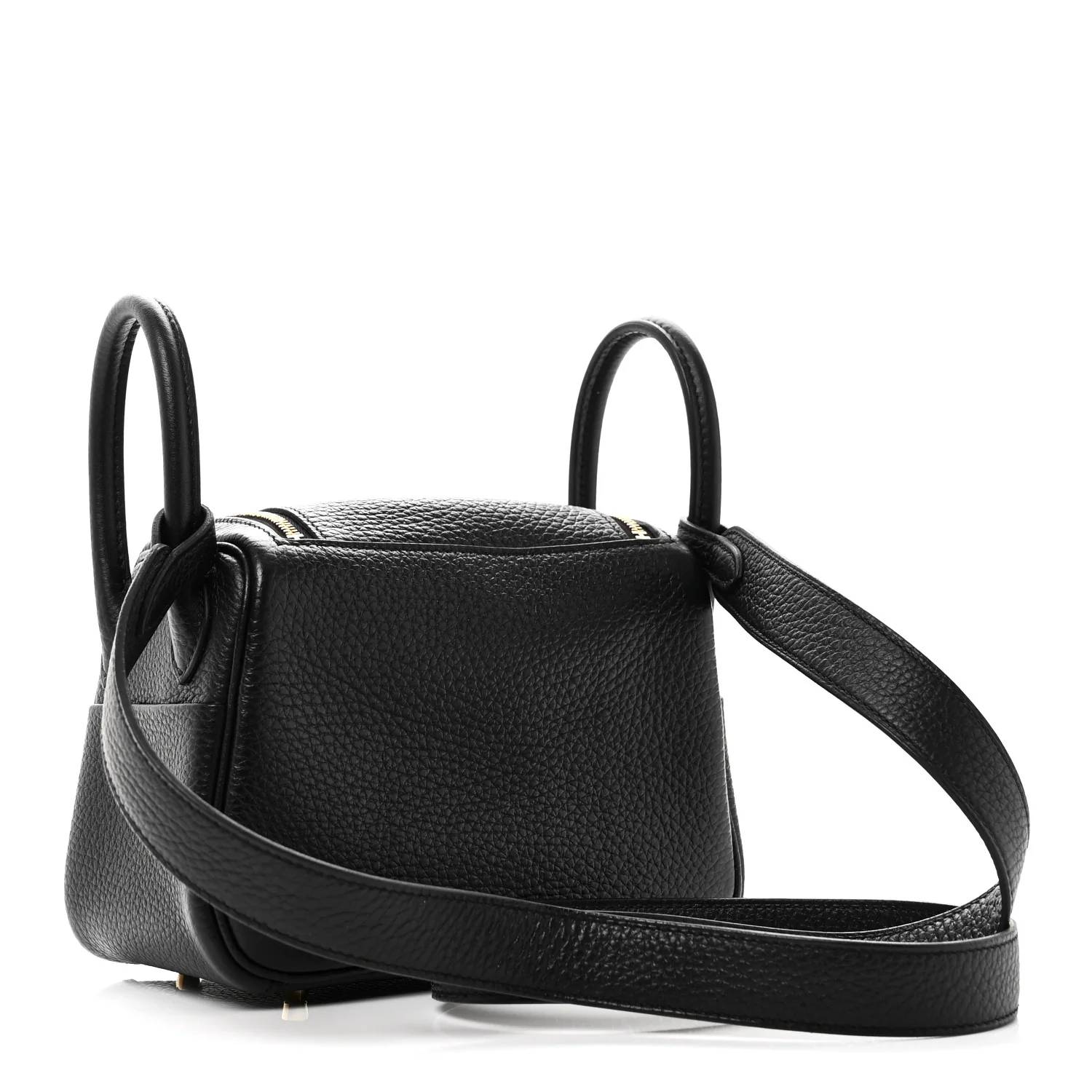 Taurillon Clemence Mini Lindy 20 Black - Image 3