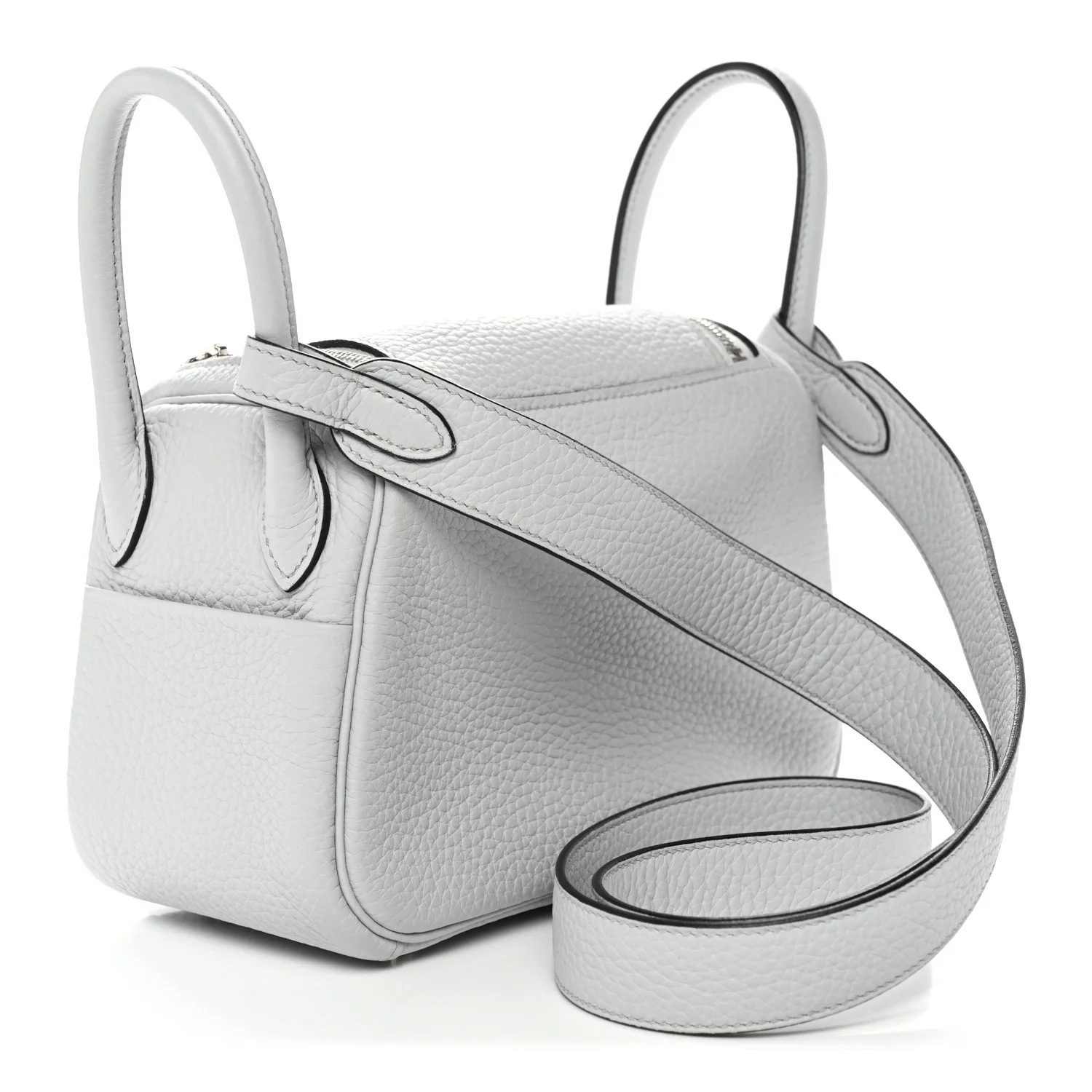 Taurillon Clemence Mini Lindy 20 Bleu Pale - Image 3
