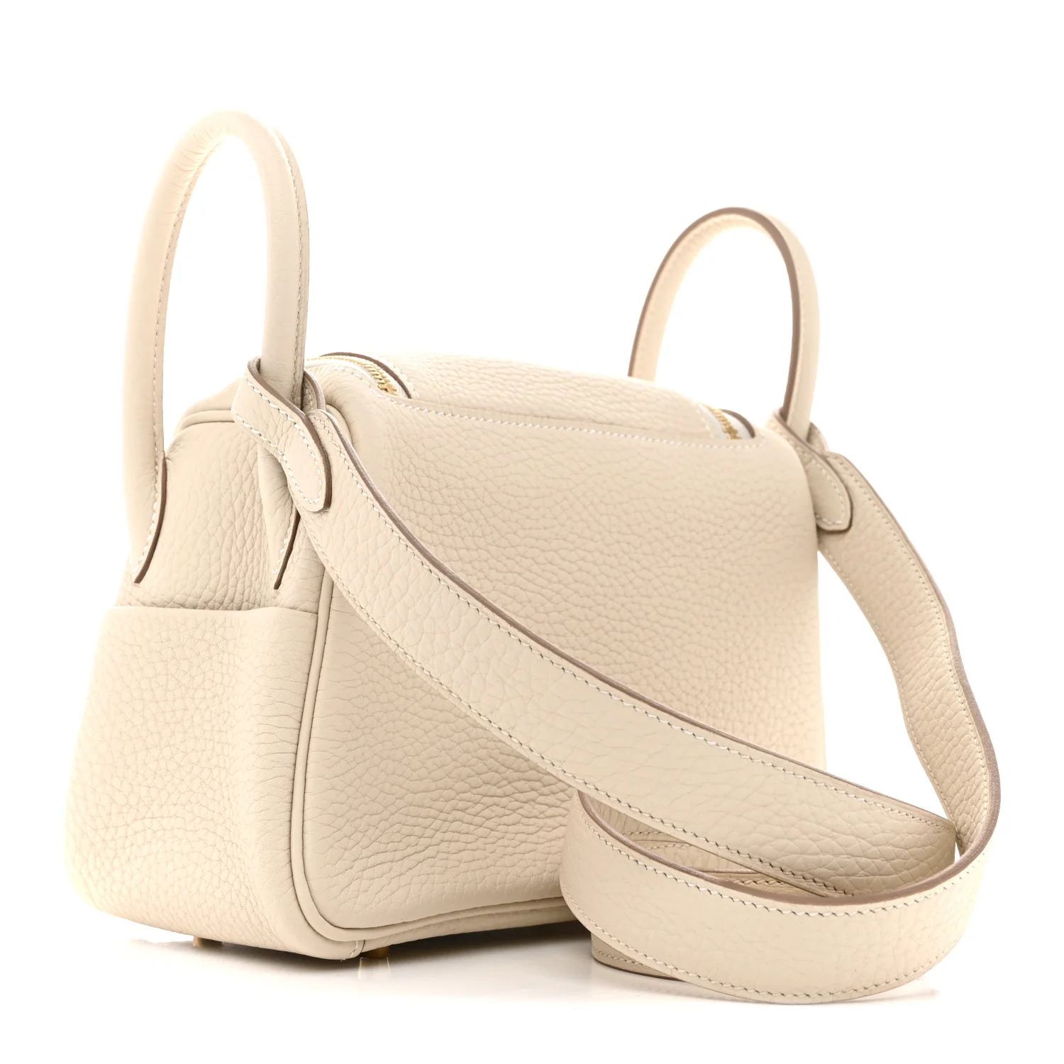 Taurillon Clemence Mini Lindy 20 Craie - Image 3