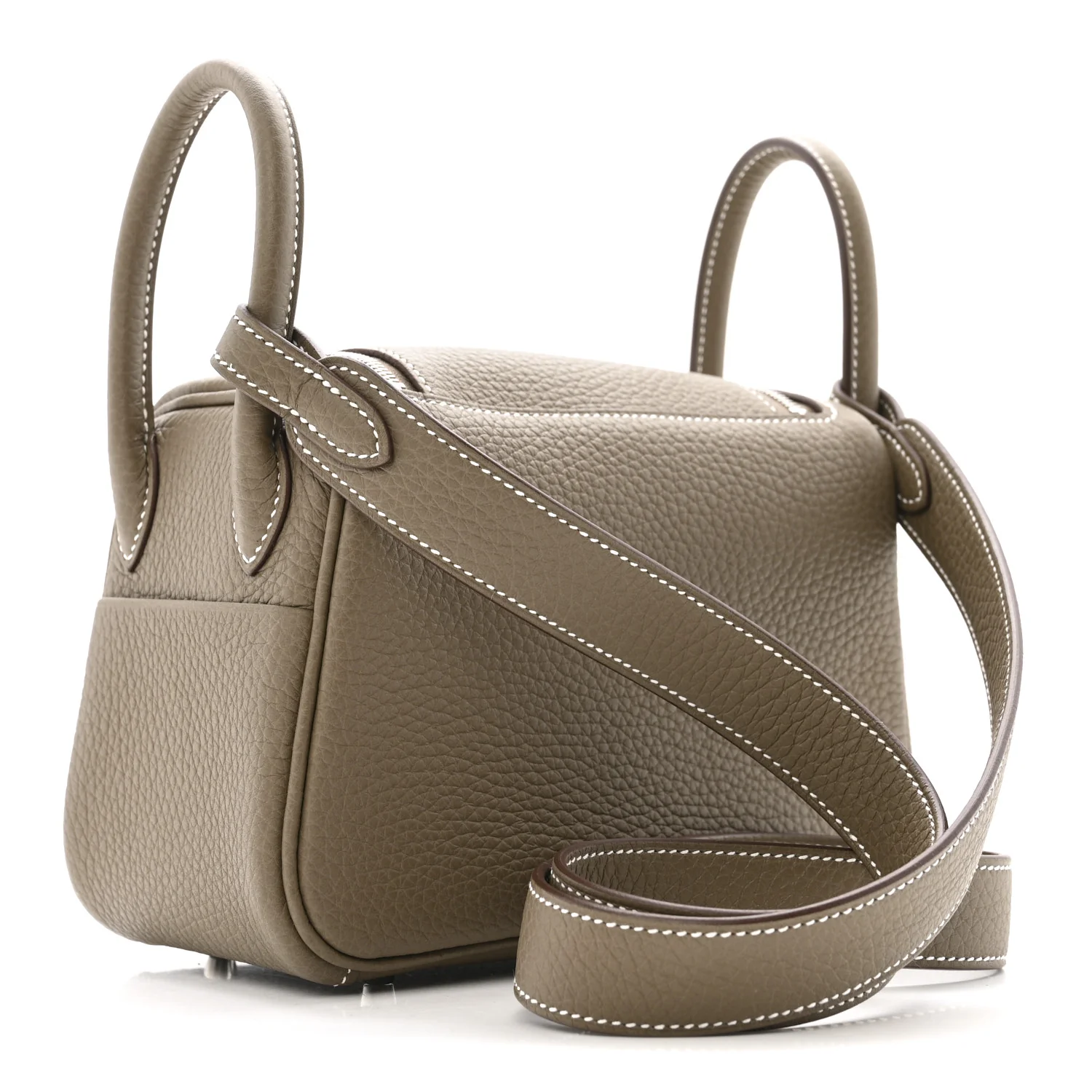 Taurillon Clemence Mini Lindy 20 Etoupe - Image 3