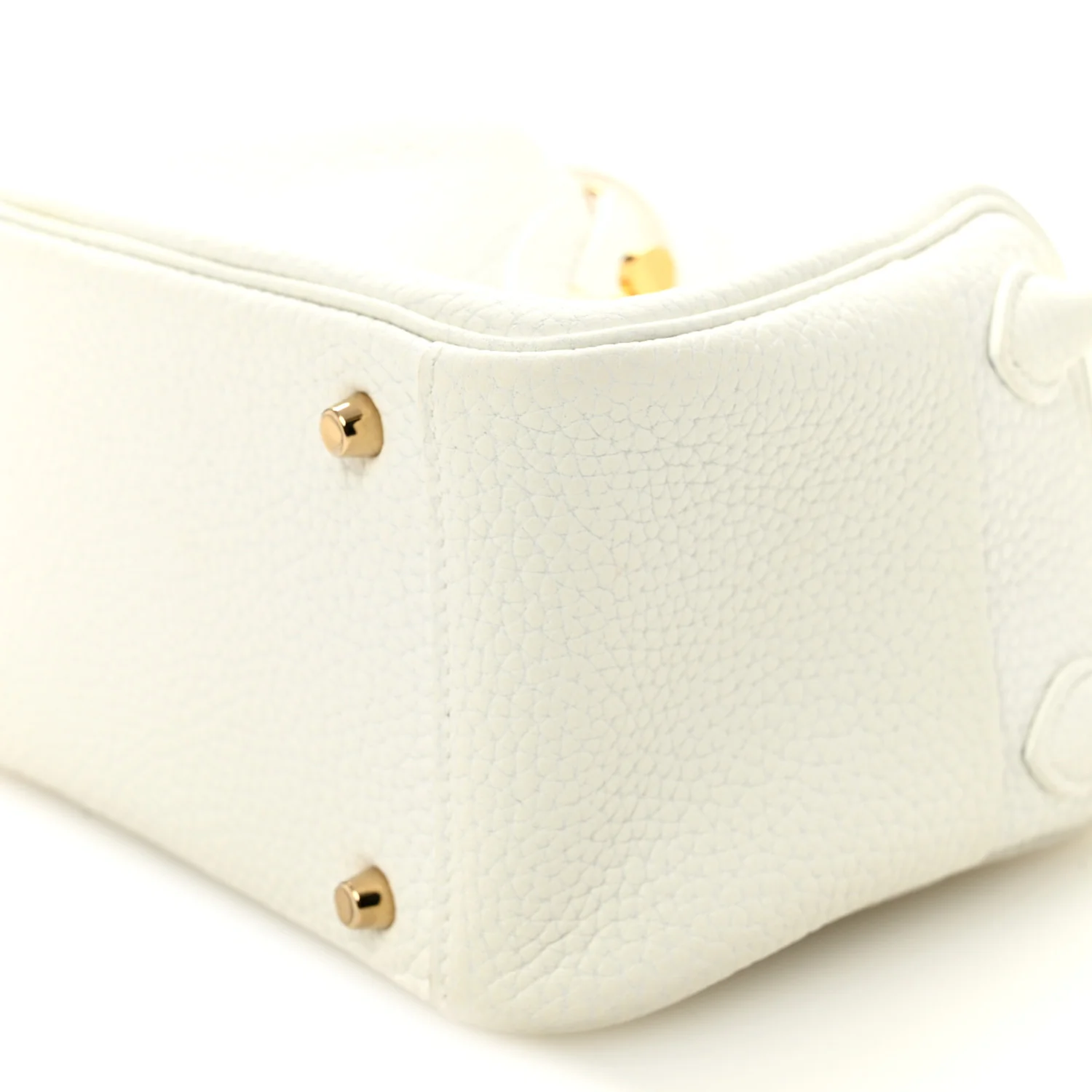 Taurillon Clemence Mini Lindy 20 New White - Image 10