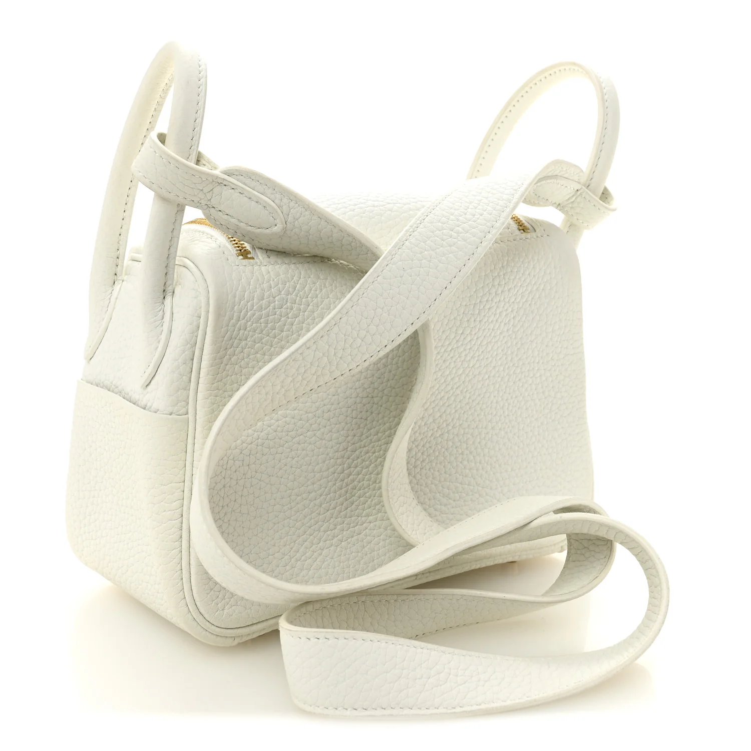 Taurillon Clemence Mini Lindy 20 New White - Image 3