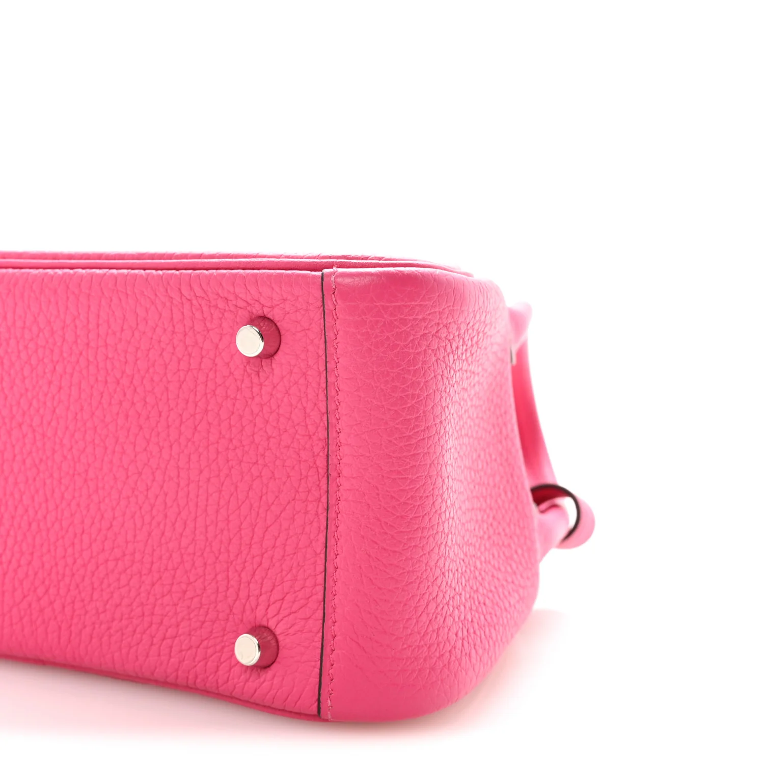 Taurillon Clemence Mini Lindy 20 Rose Shocking - Image 11