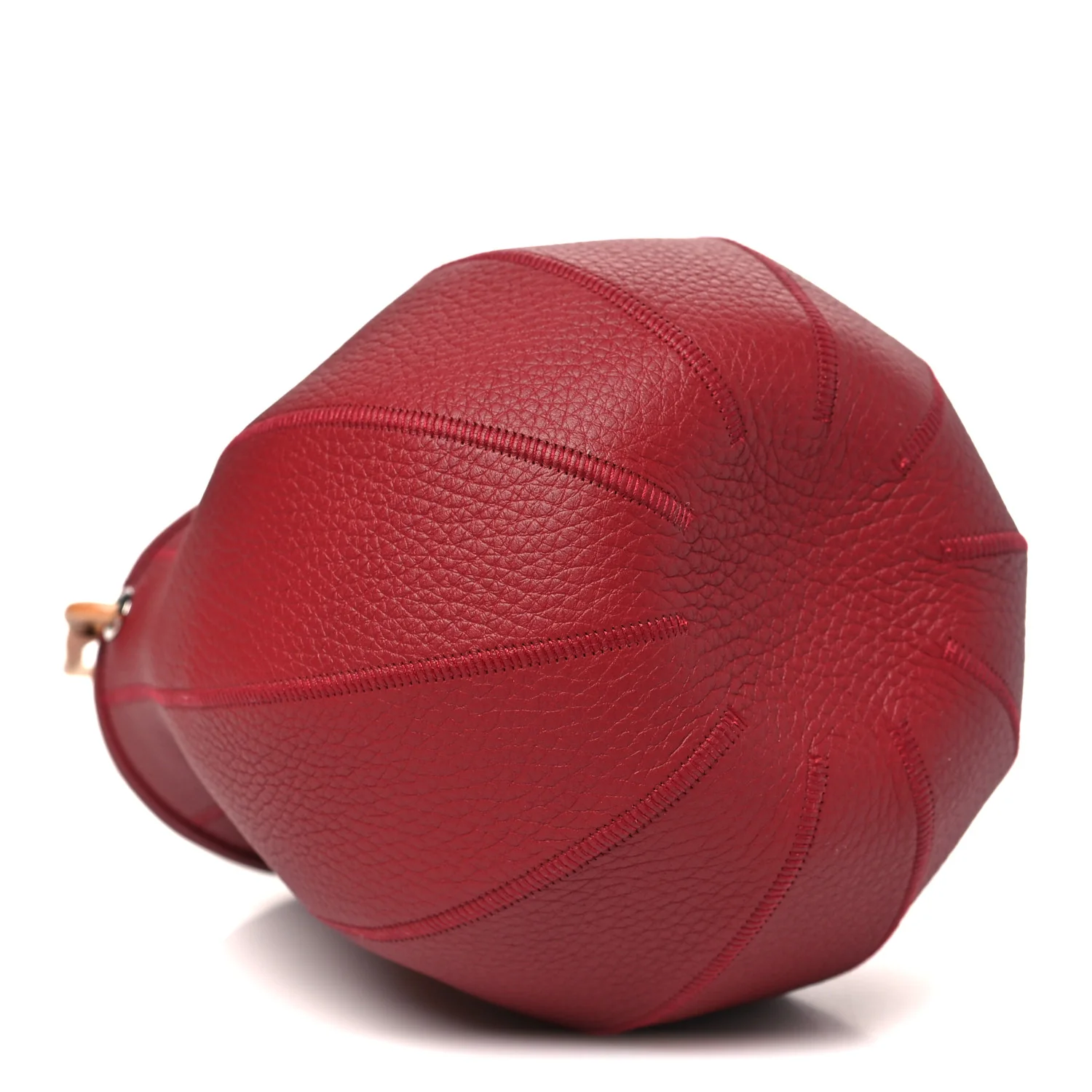 Taurillon Clemence Petit H Bitter Apple Bag Rouge H - Image 4