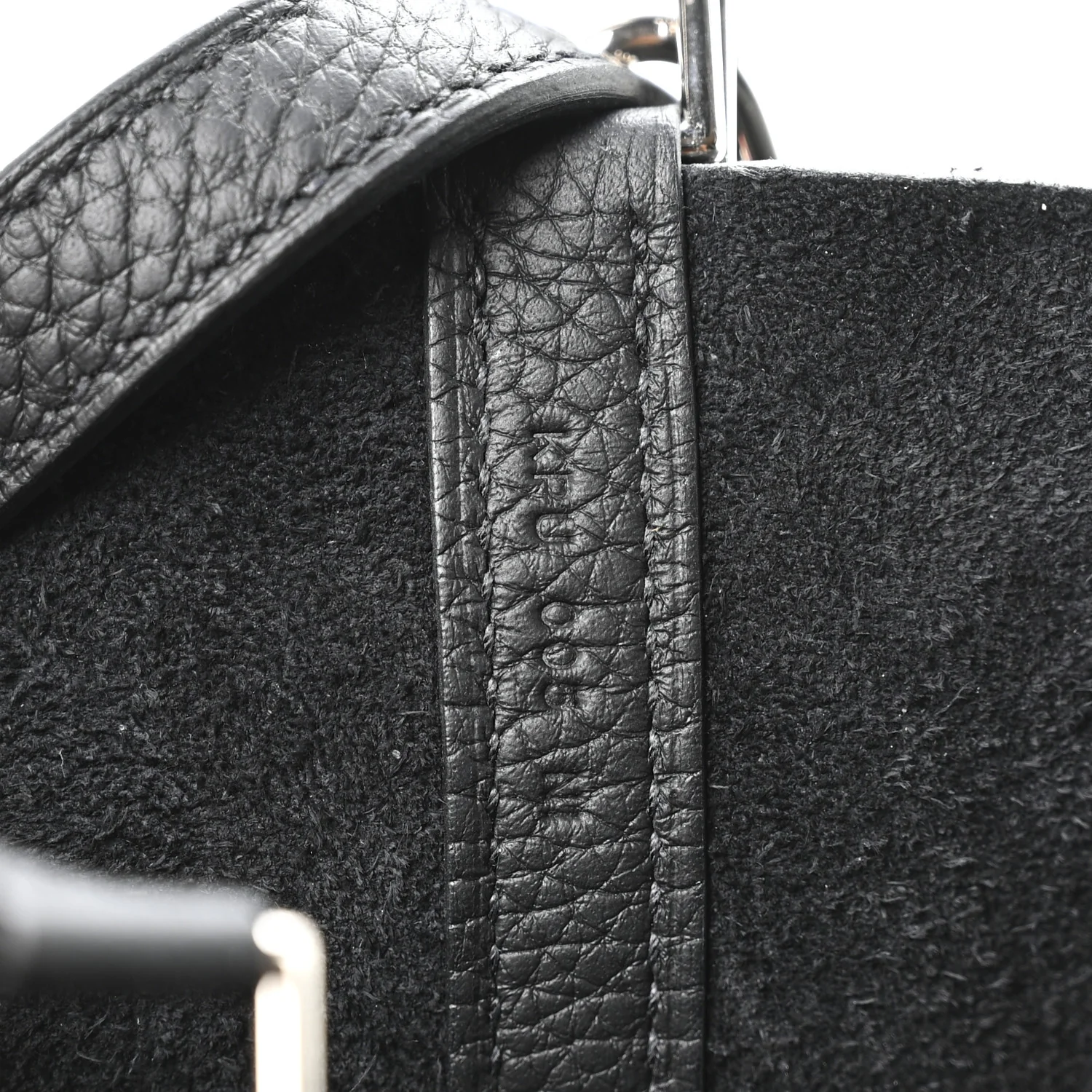 Taurillon Clemence Picotin Lock 22 MM Black - Image 7