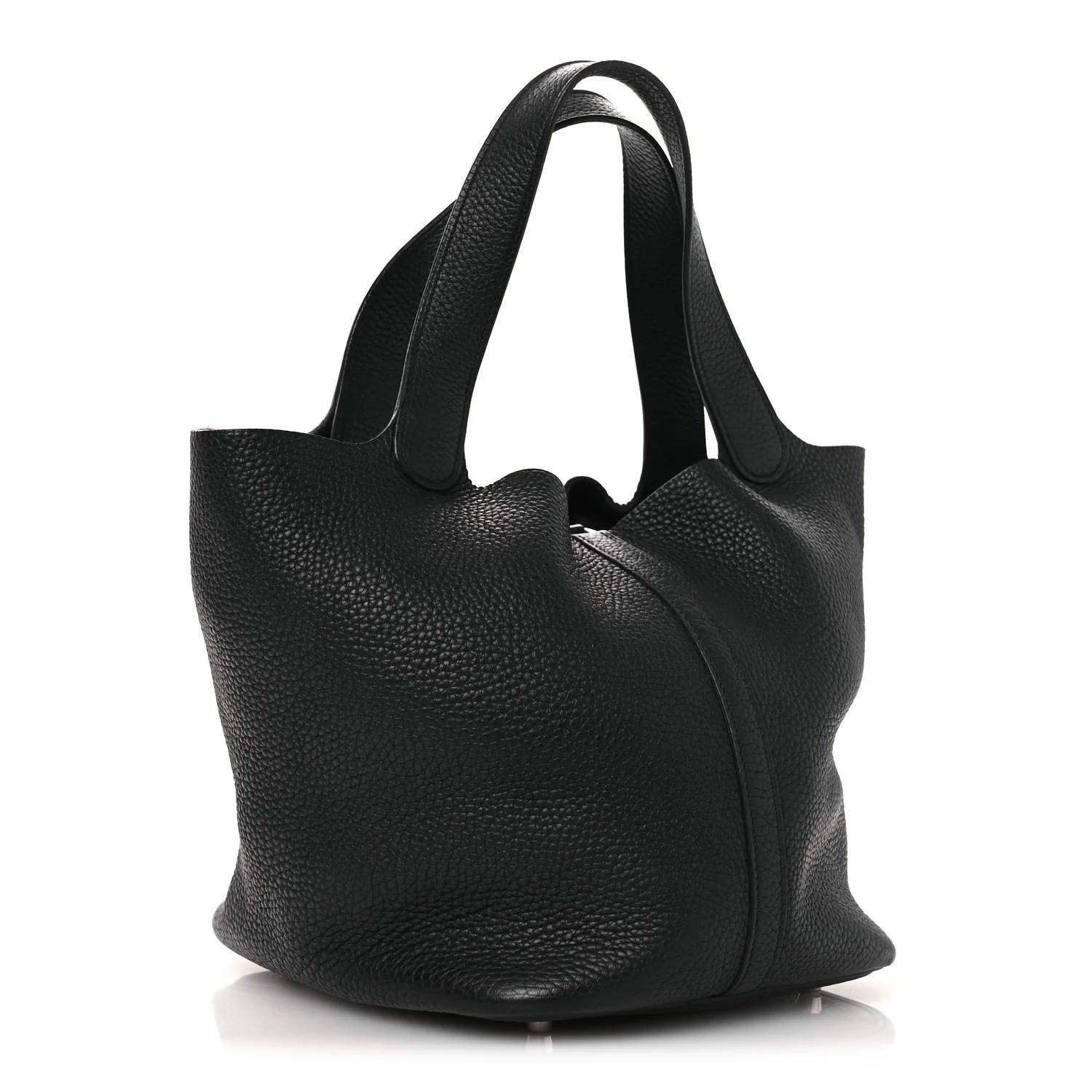 Taurillon Clemence Picotin Lock 22 MM Black - Image 3
