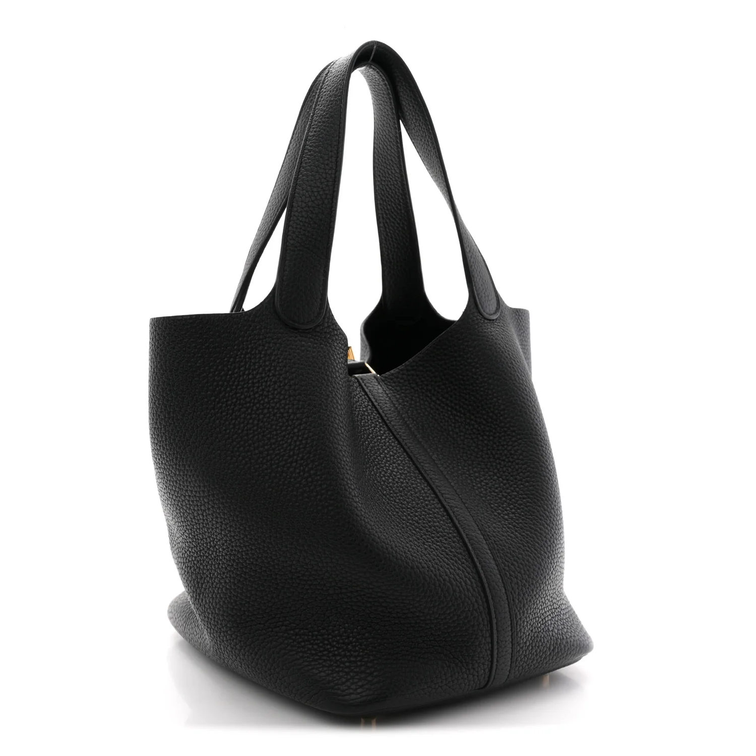 Taurillon Clemence Picotin Lock 22 MM Black - Image 3