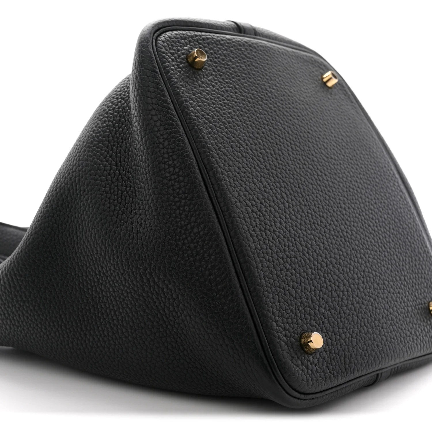 Taurillon Clemence Picotin Lock 22 MM Black - Image 9