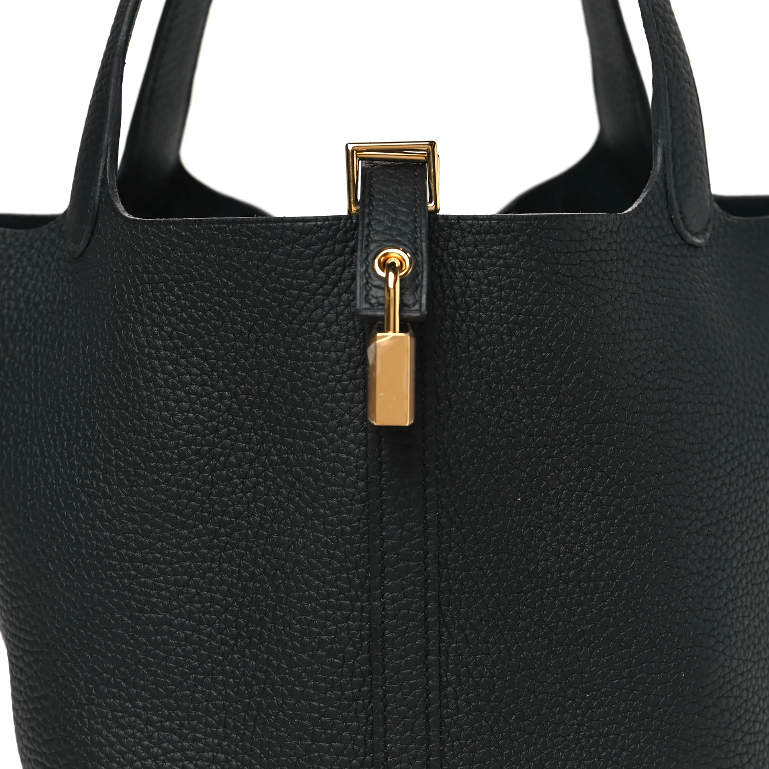 Taurillon Clemence Picotin Lock 22 MM Black - Image 8