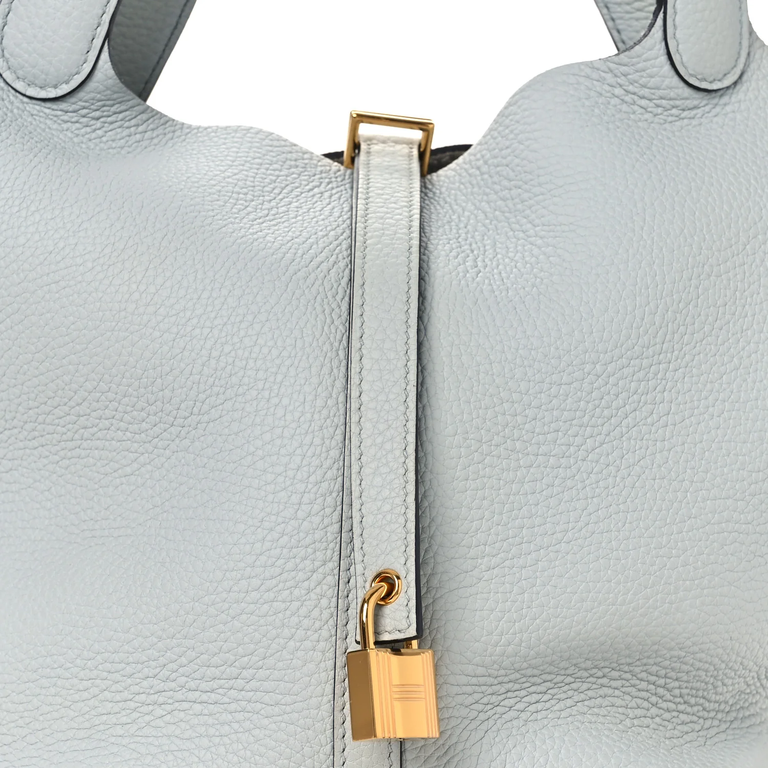 Taurillon Clemence Picotin Lock 22 MM Bleu Pale - Image 9