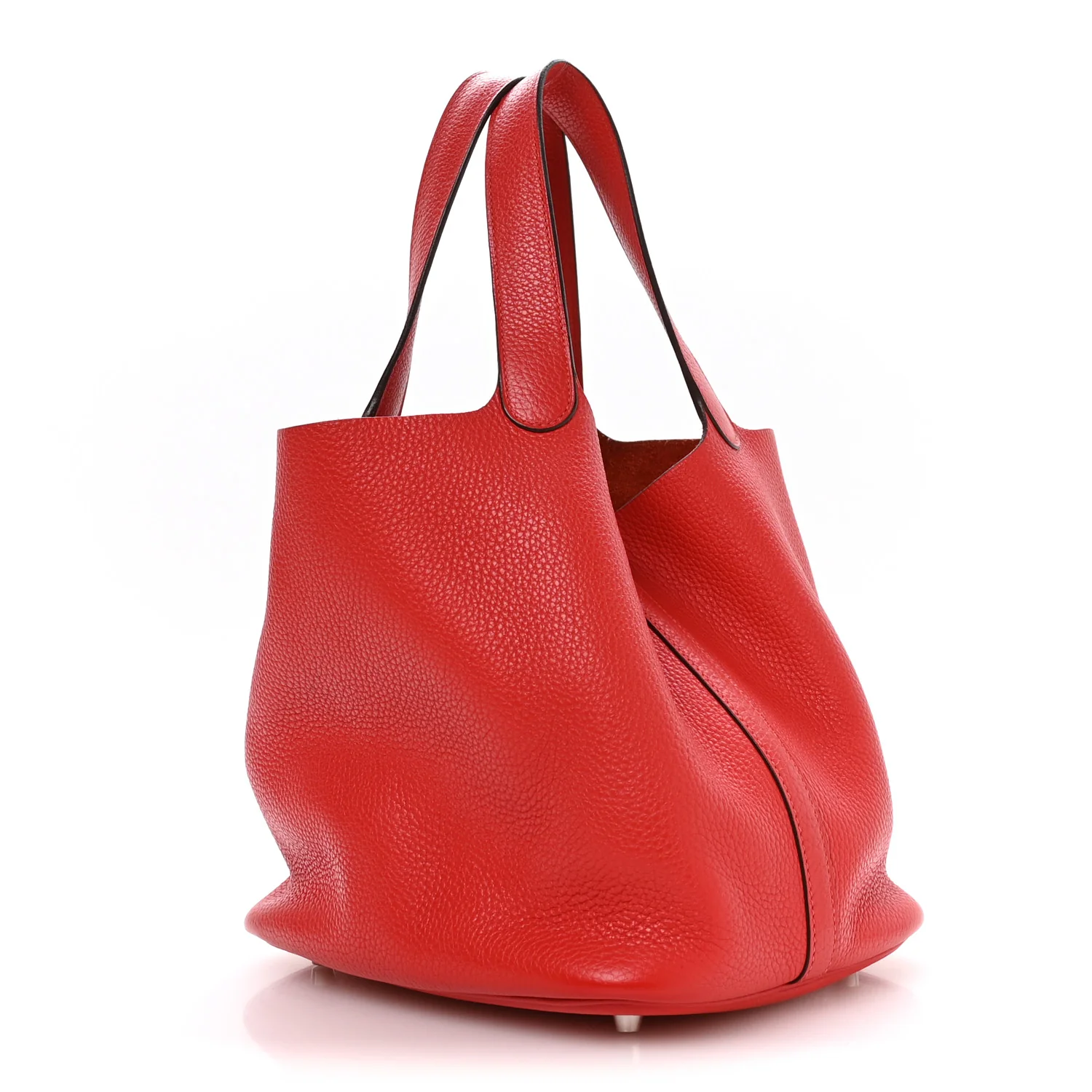 Taurillon Clemence Picotin Lock 22 MM Rouge Tomate - Image 2