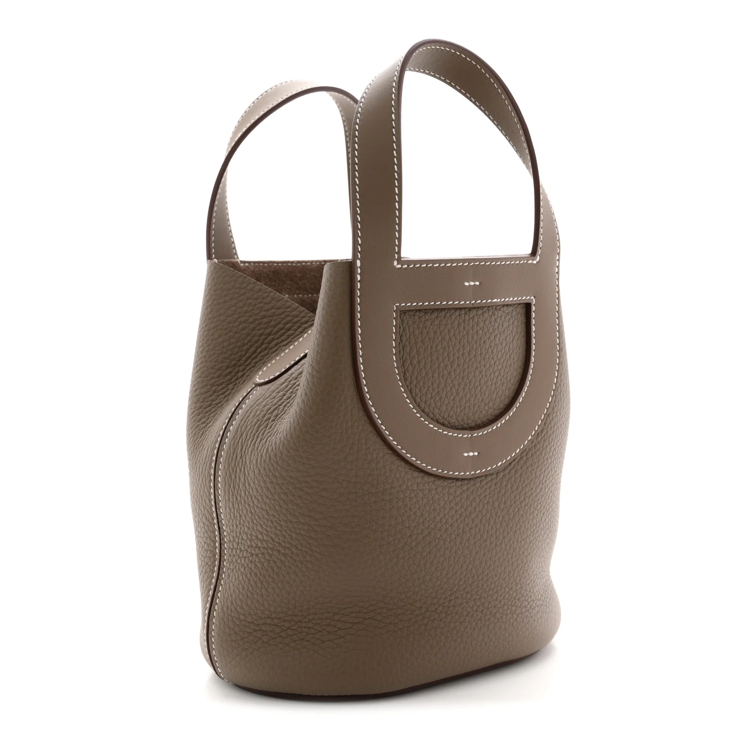 Taurillon Clemence Swift In-The-Loop 18 Bag Etoupe - Image 3