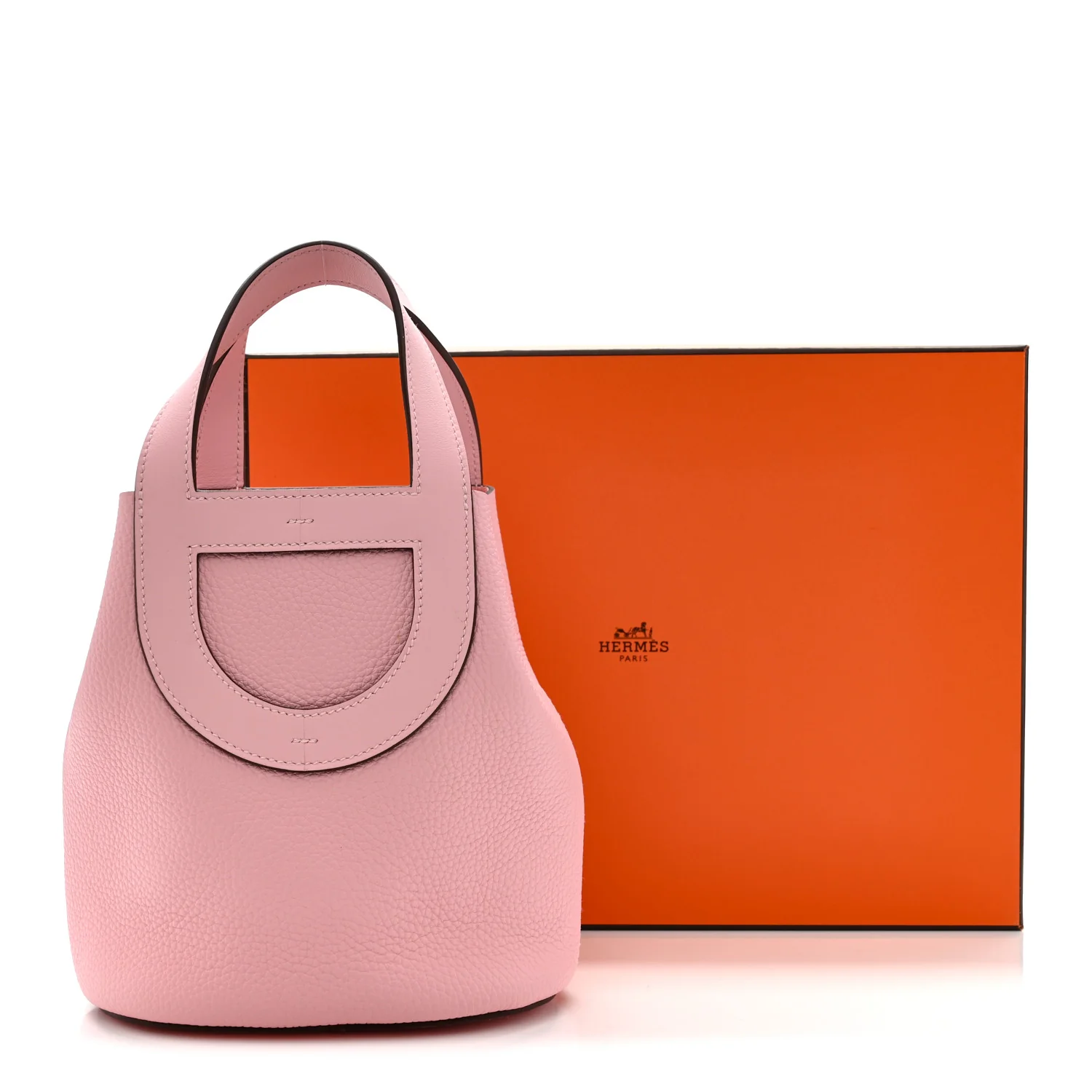 Taurillon Clemence Swift In-The-Loop 18 Bag Rose Sakura - Image 11