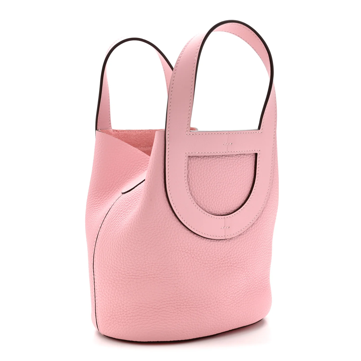 Taurillon Clemence Swift In-The-Loop 18 Bag Rose Sakura - Image 3
