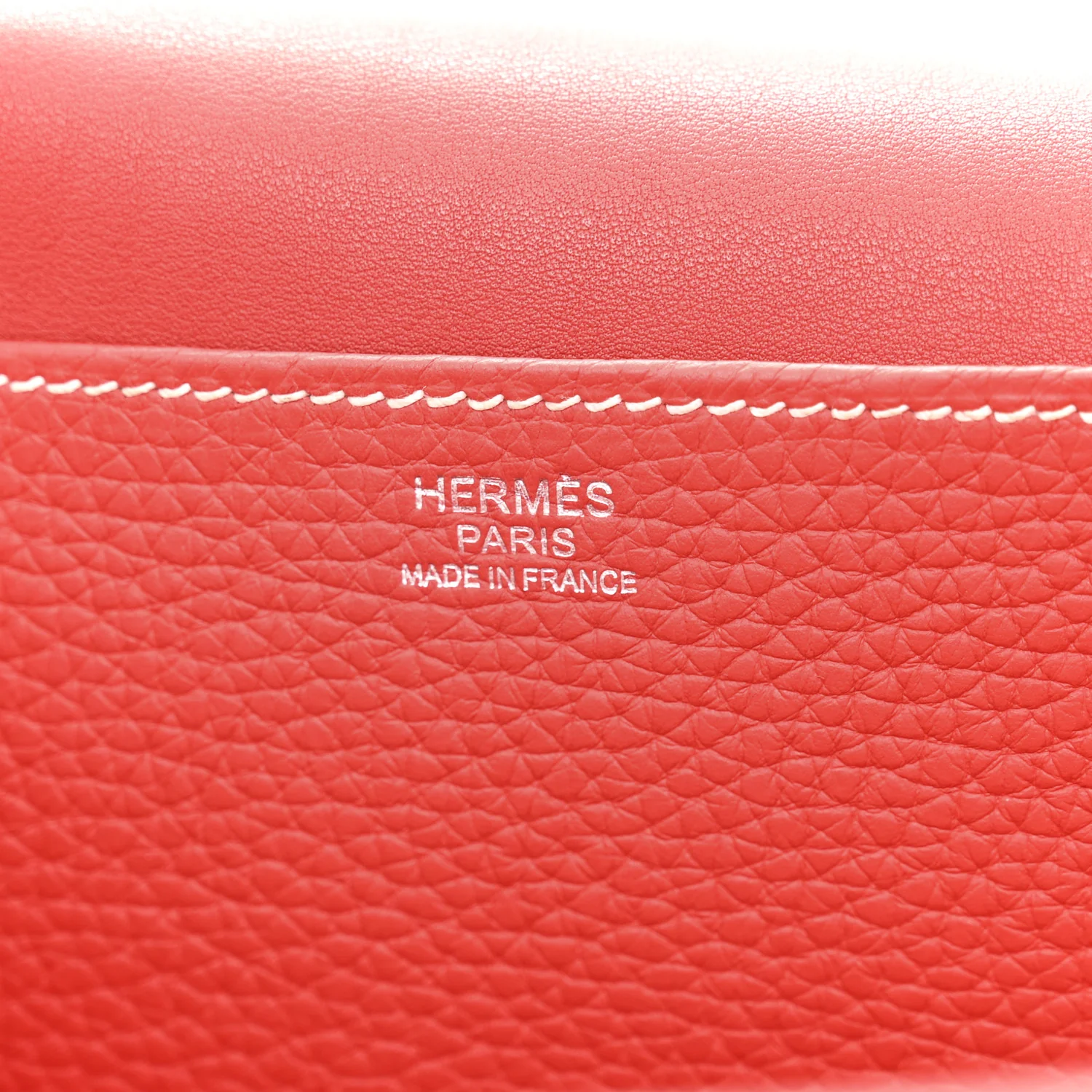 Taurillon Clemence Verso Halzan 31 GM Rouge Casaque Vermillion - Image 6