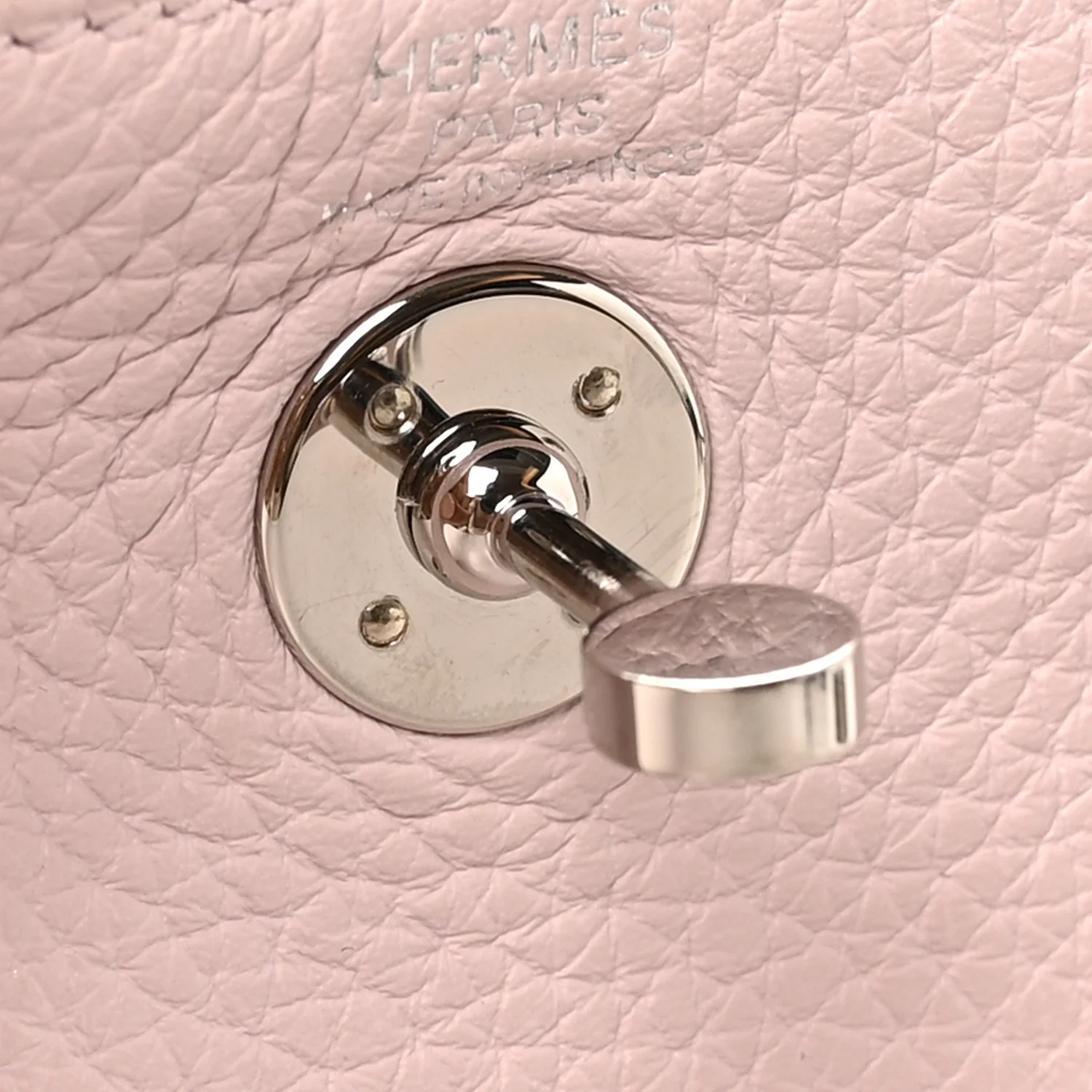 Taurillon Clemence Verso Mini Lindy 20 Mauve Pale Mushroom - Image 6