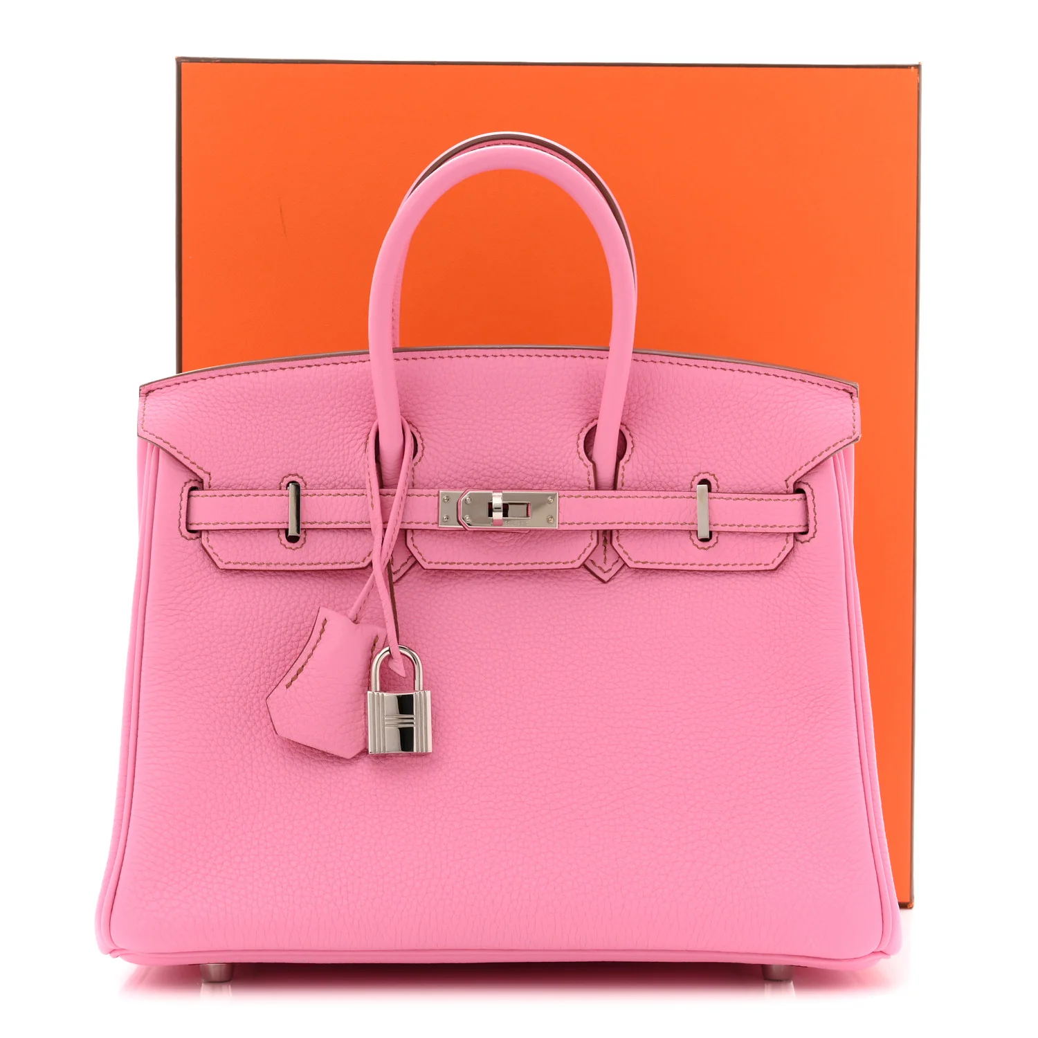 Togo Birkin 25 5P Pink - Image 13