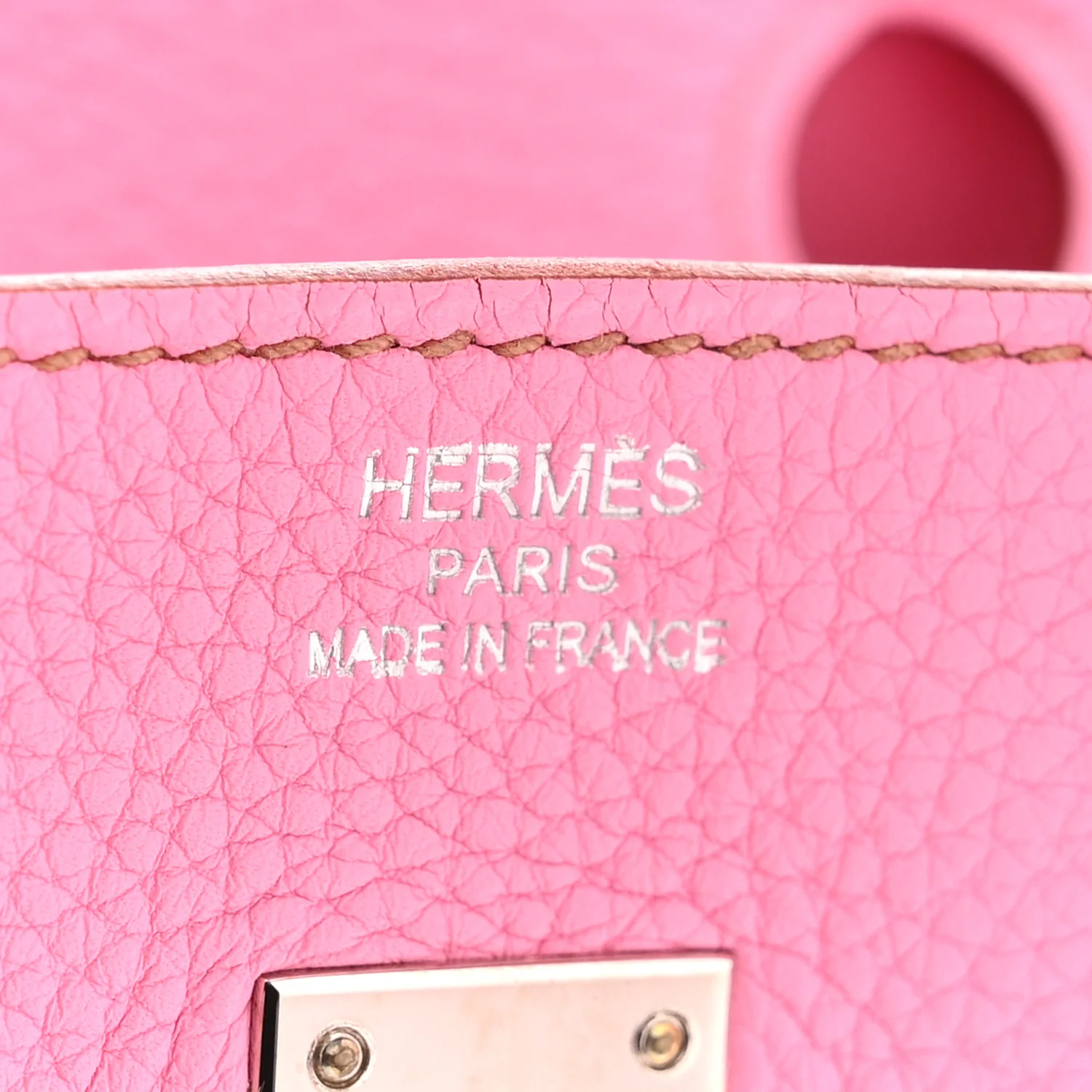 Togo Birkin 25 5P Pink - Image 6