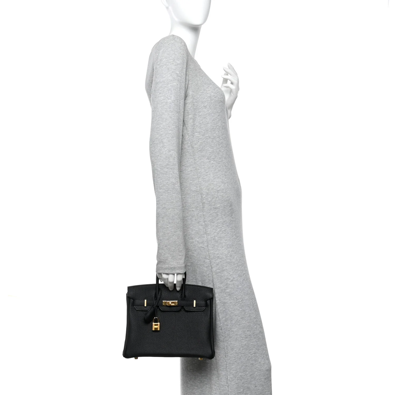 Togo Birkin 25 Black - Image 3