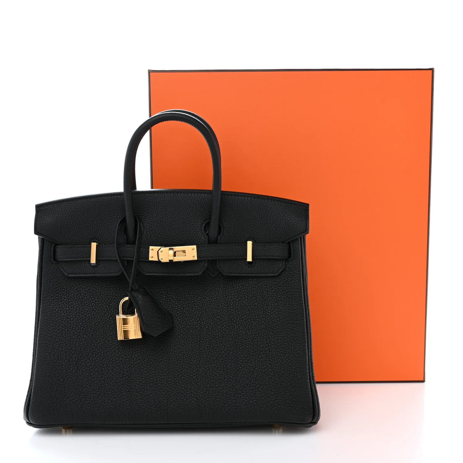 Togo Birkin 25 Black - Image 10