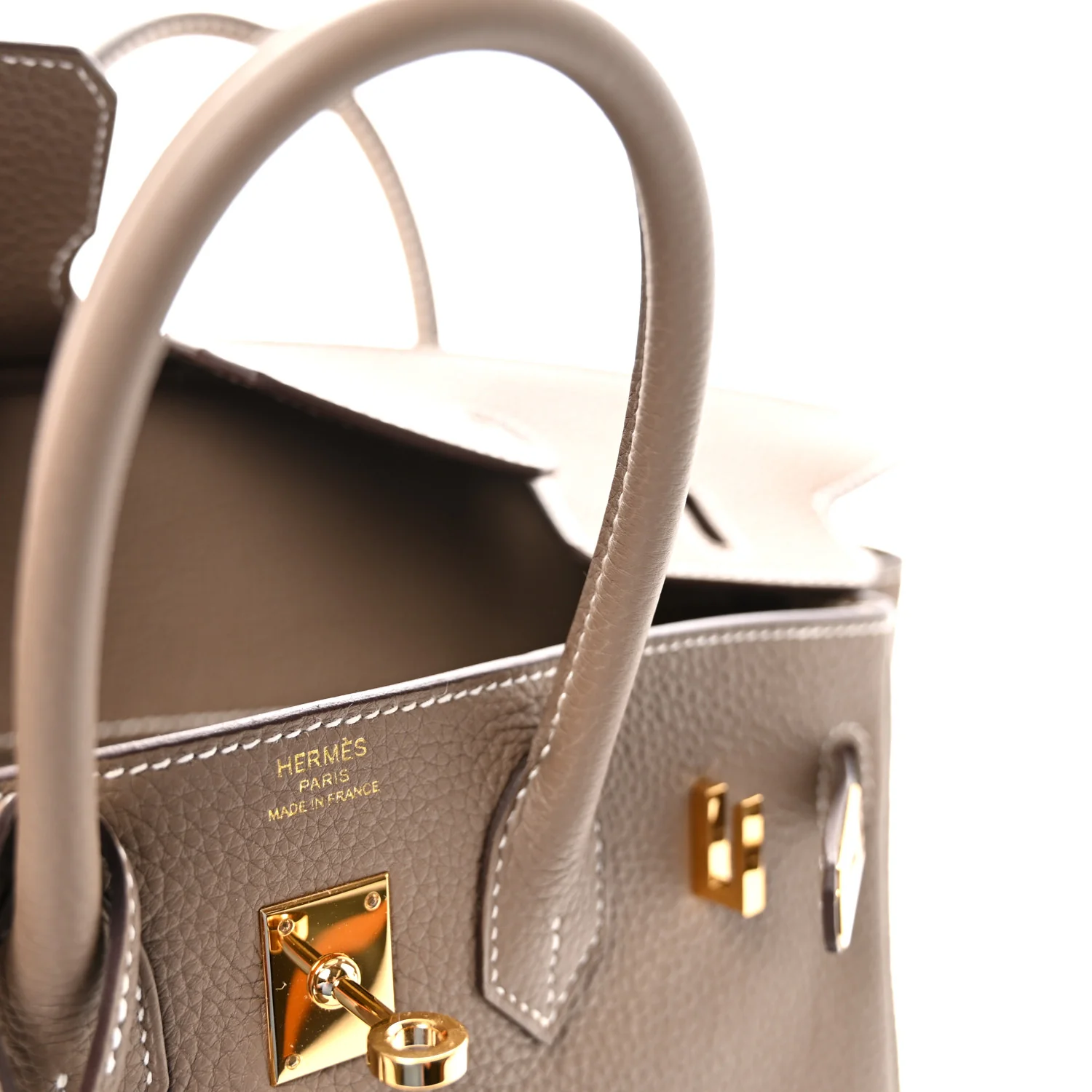 Togo Birkin 25 Etoupe - Image 6