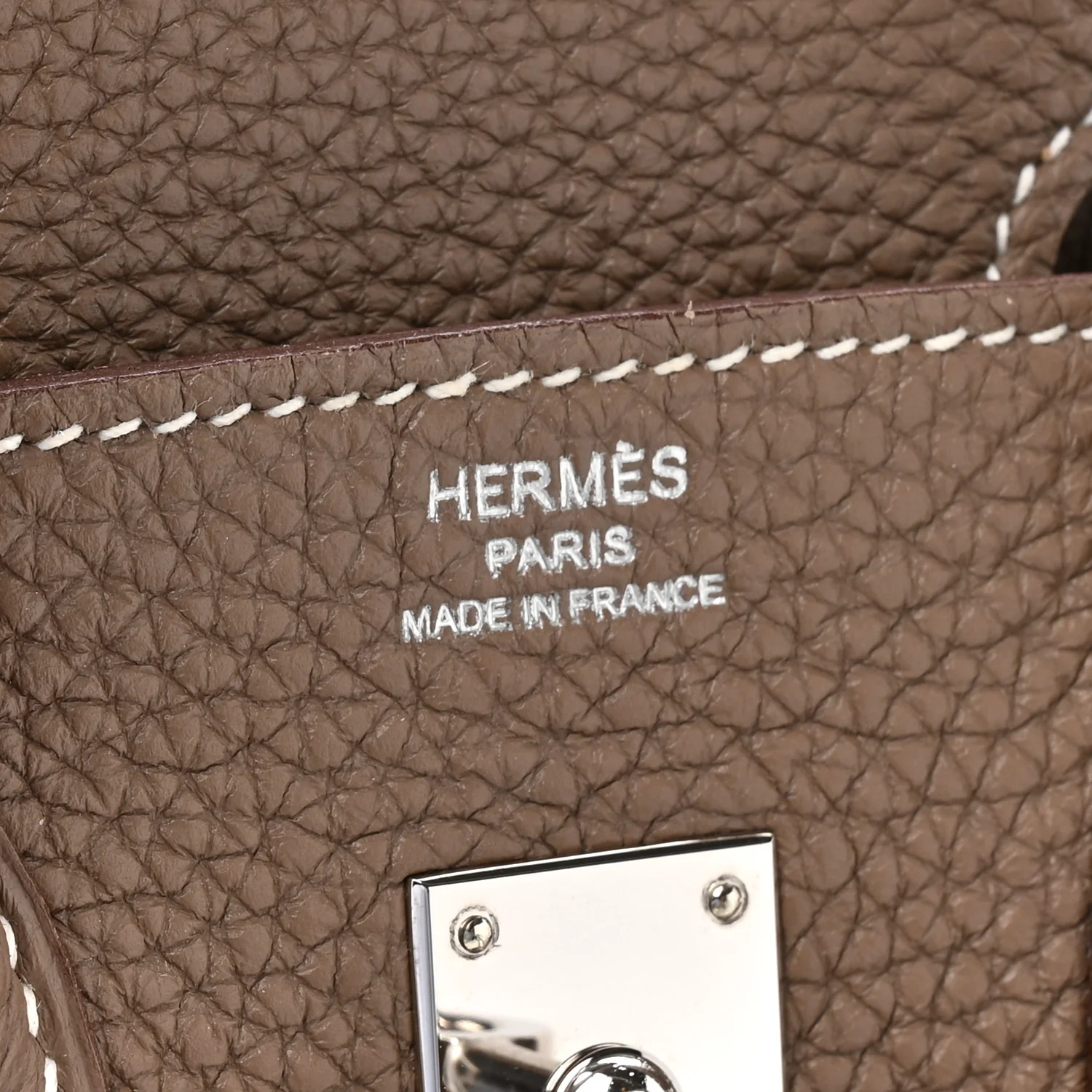 Togo Birkin 25 Etoupe - Image 6