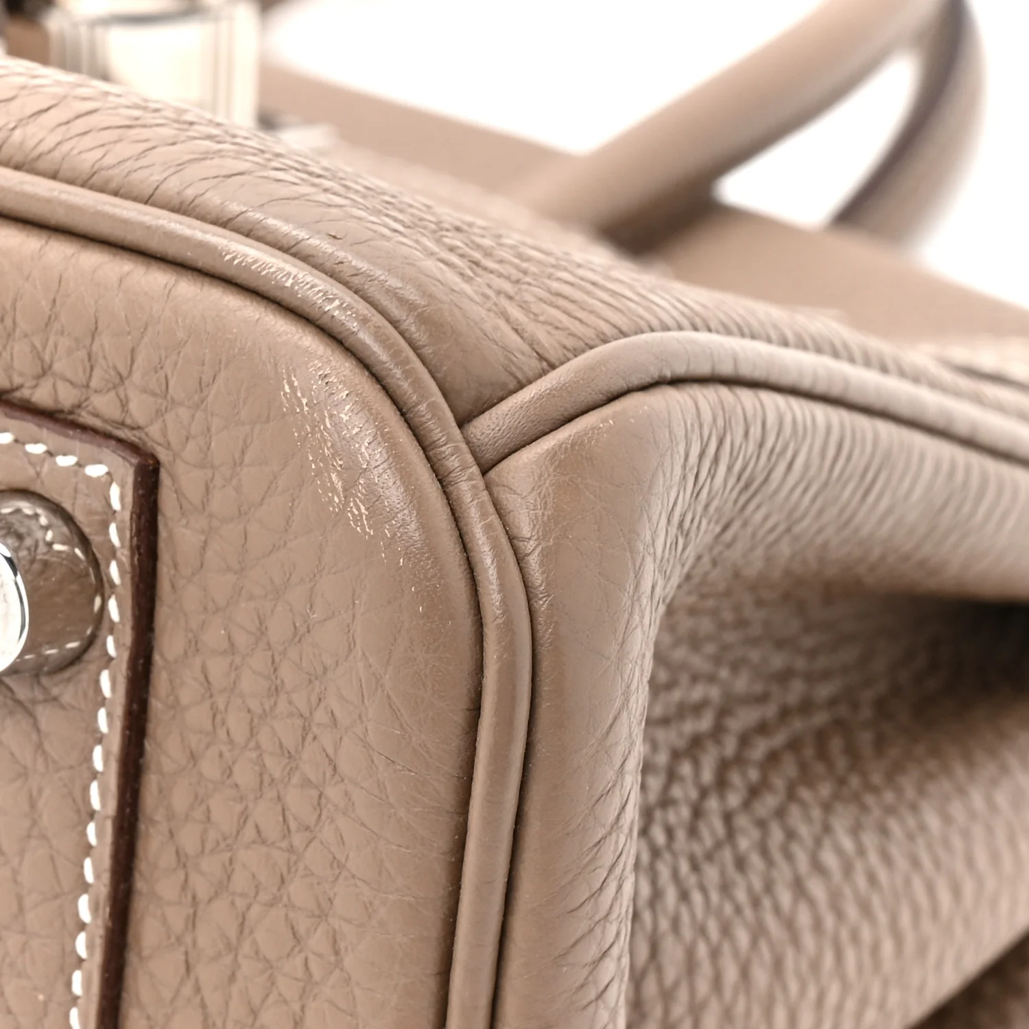 Togo Birkin 25 Etoupe - Image 9