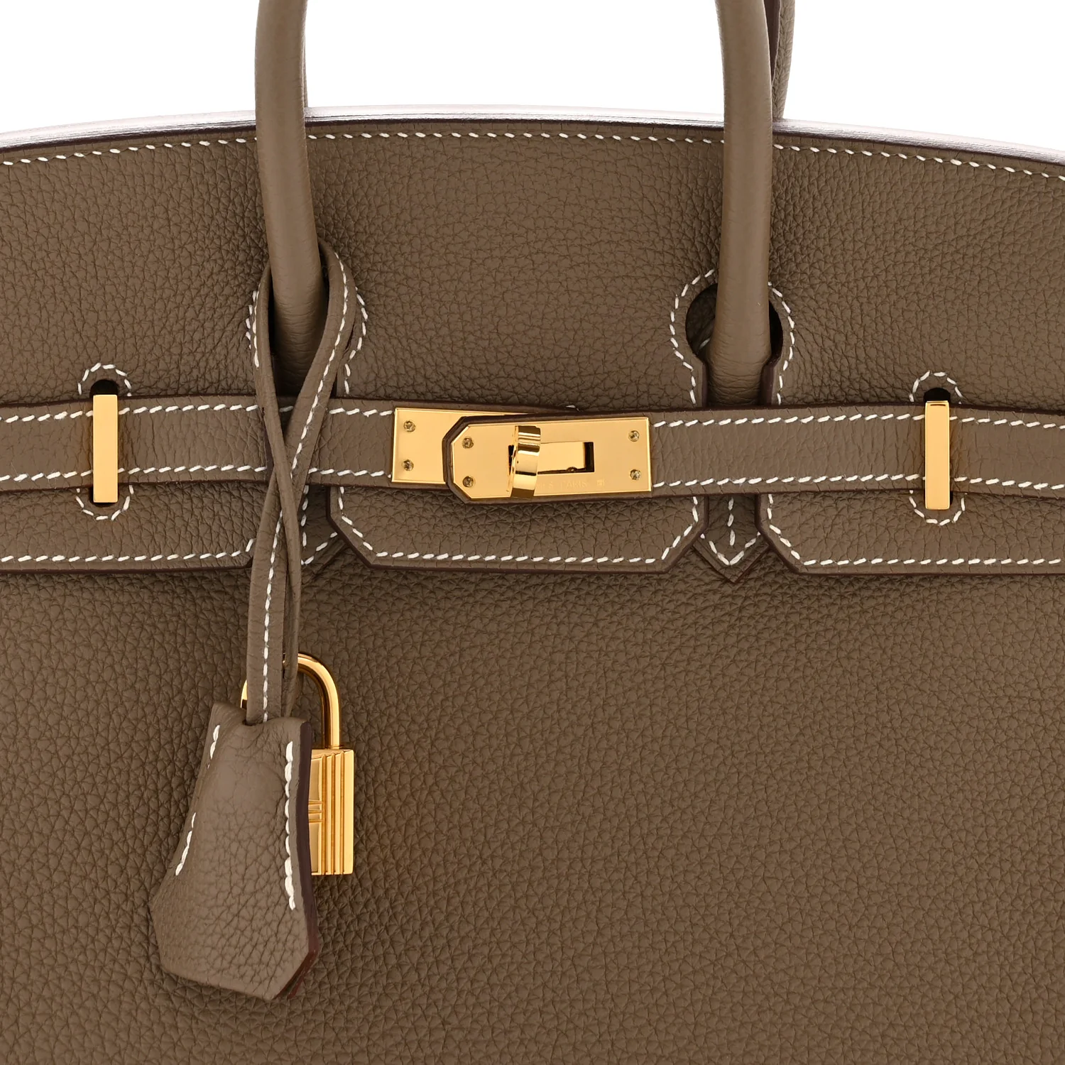 Togo Birkin 25 Etoupe - Image 8
