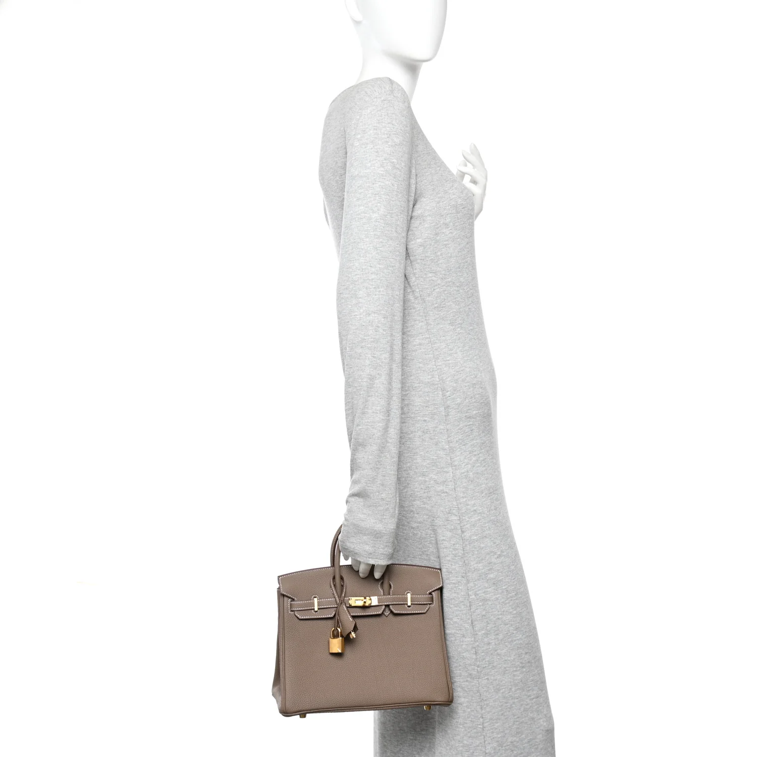 Togo Birkin 25 Etoupe - Image 2
