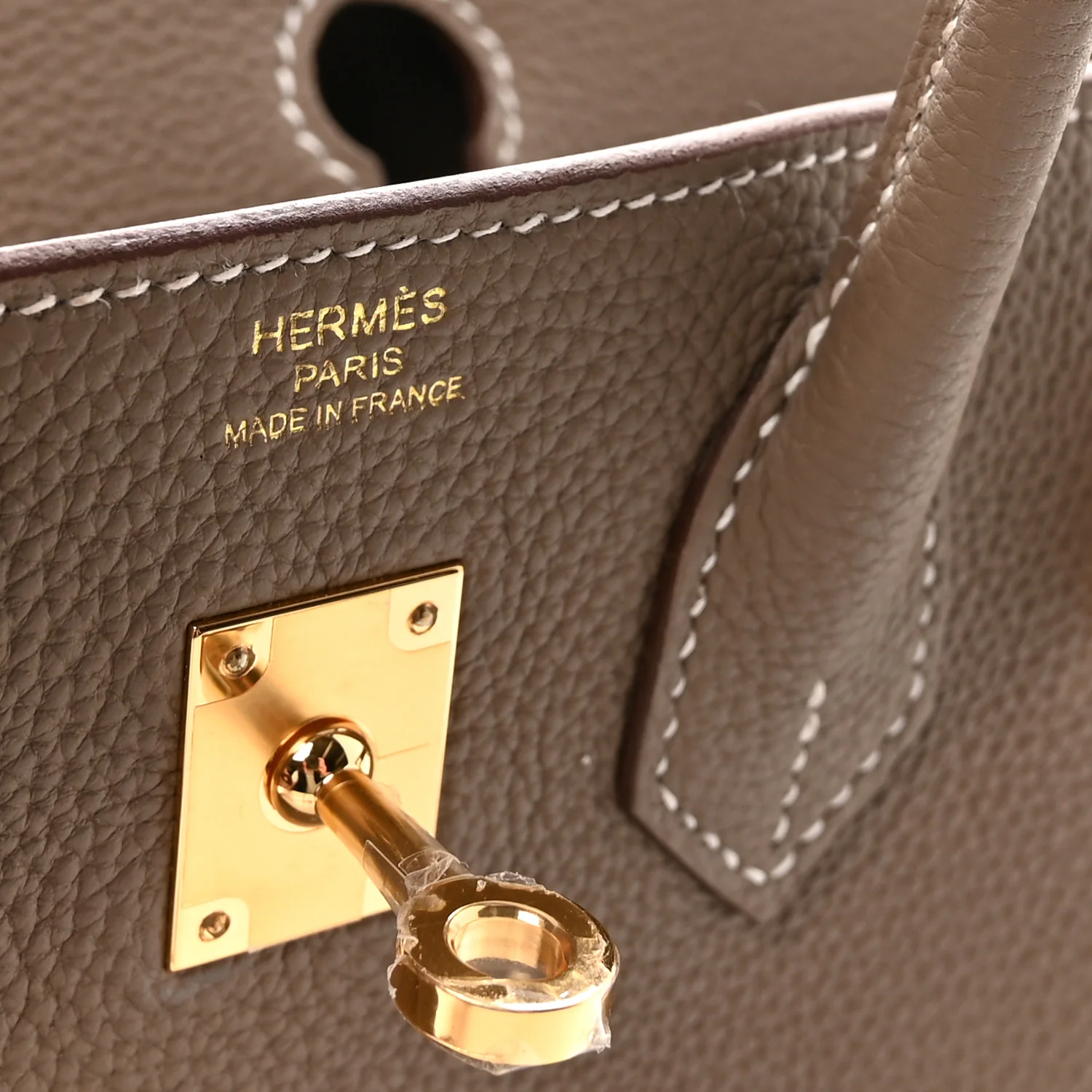 Togo Birkin 25 Etoupe - Image 6