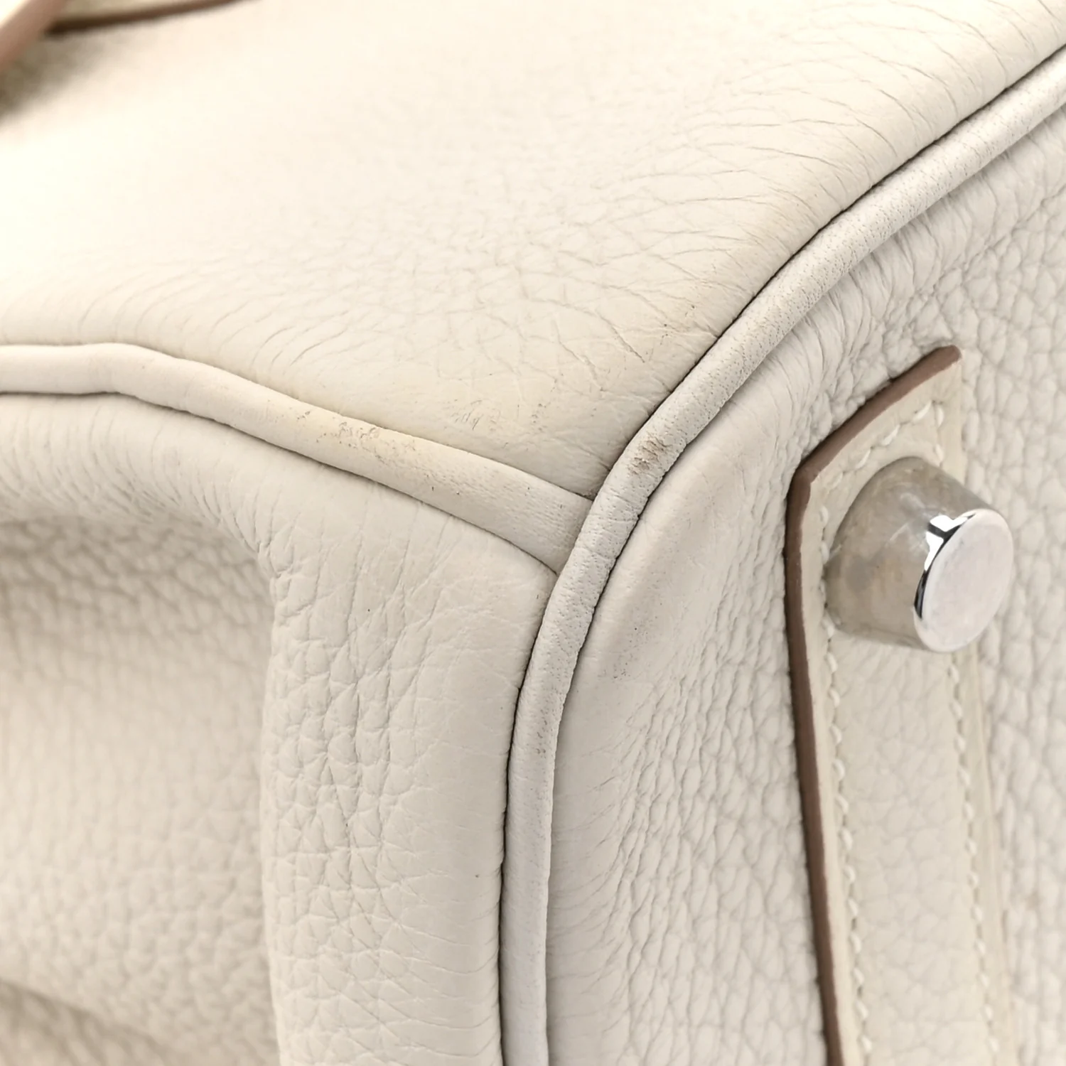 Togo Birkin 25 Gris Pale - Image 10