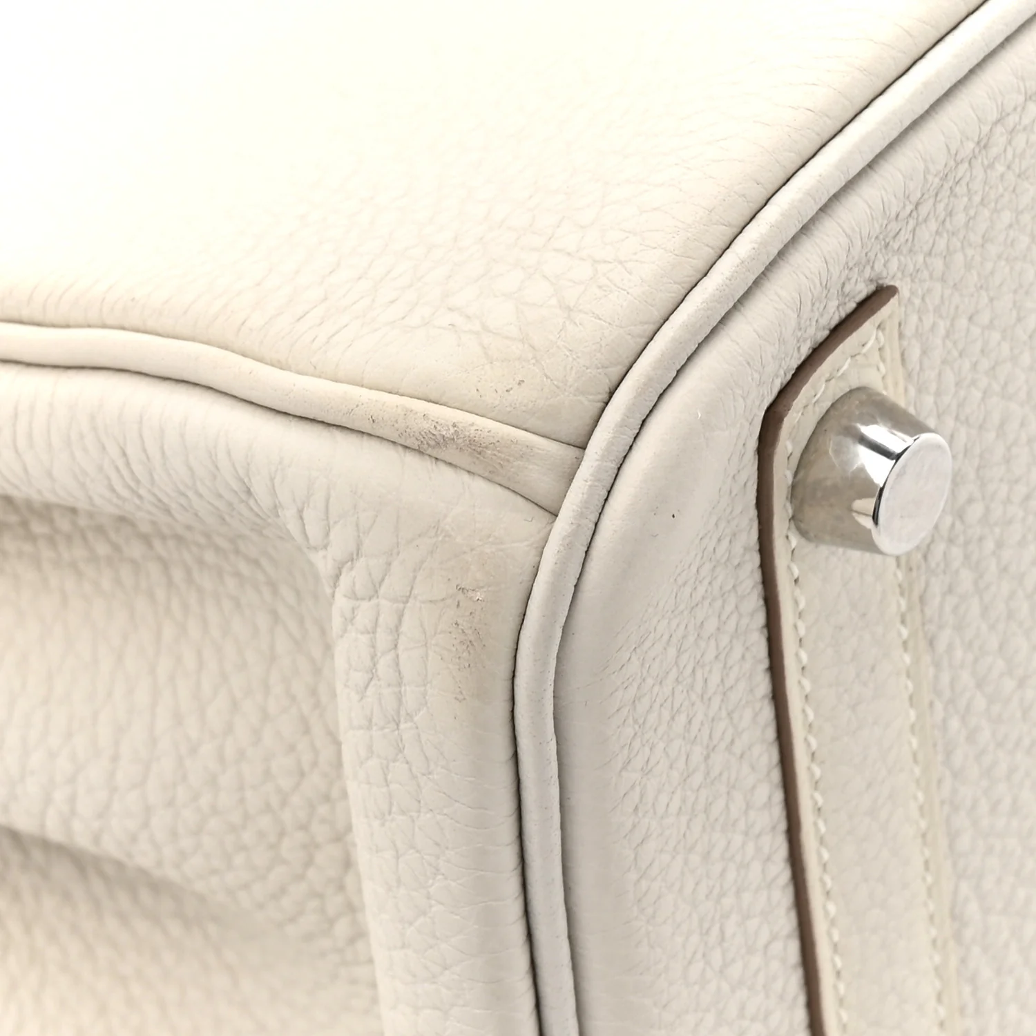 Togo Birkin 25 Gris Pale - Image 12