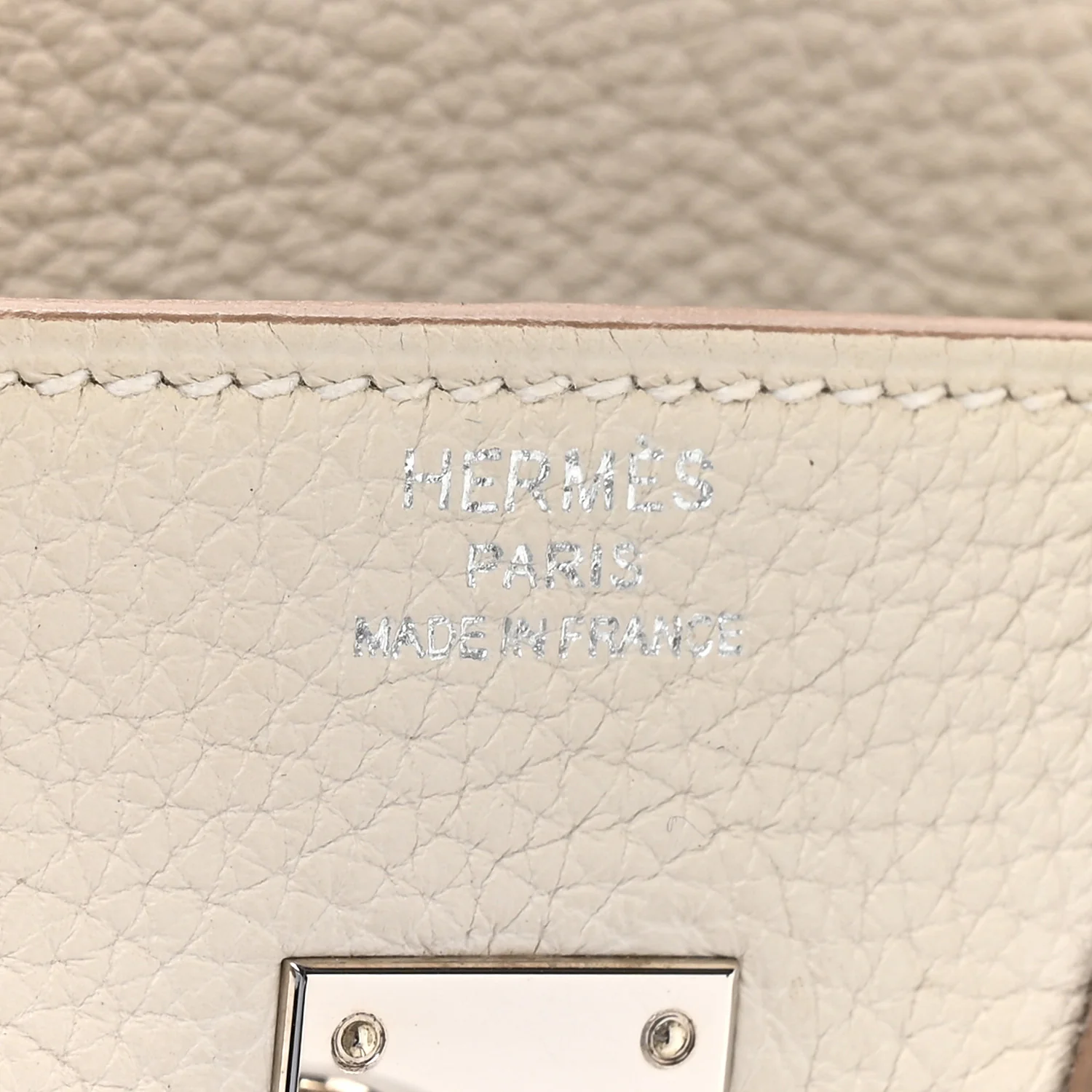 Togo Birkin 25 Gris Pale - Image 6