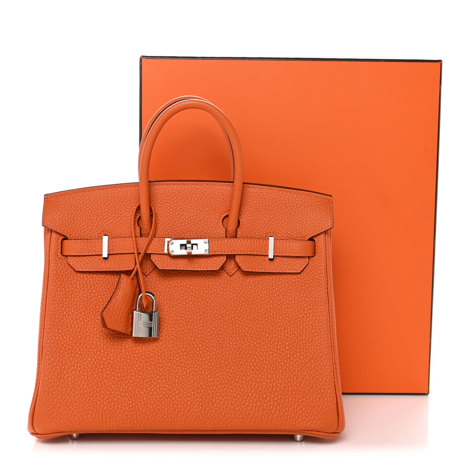 Togo Birkin 25 Orange - Image 11