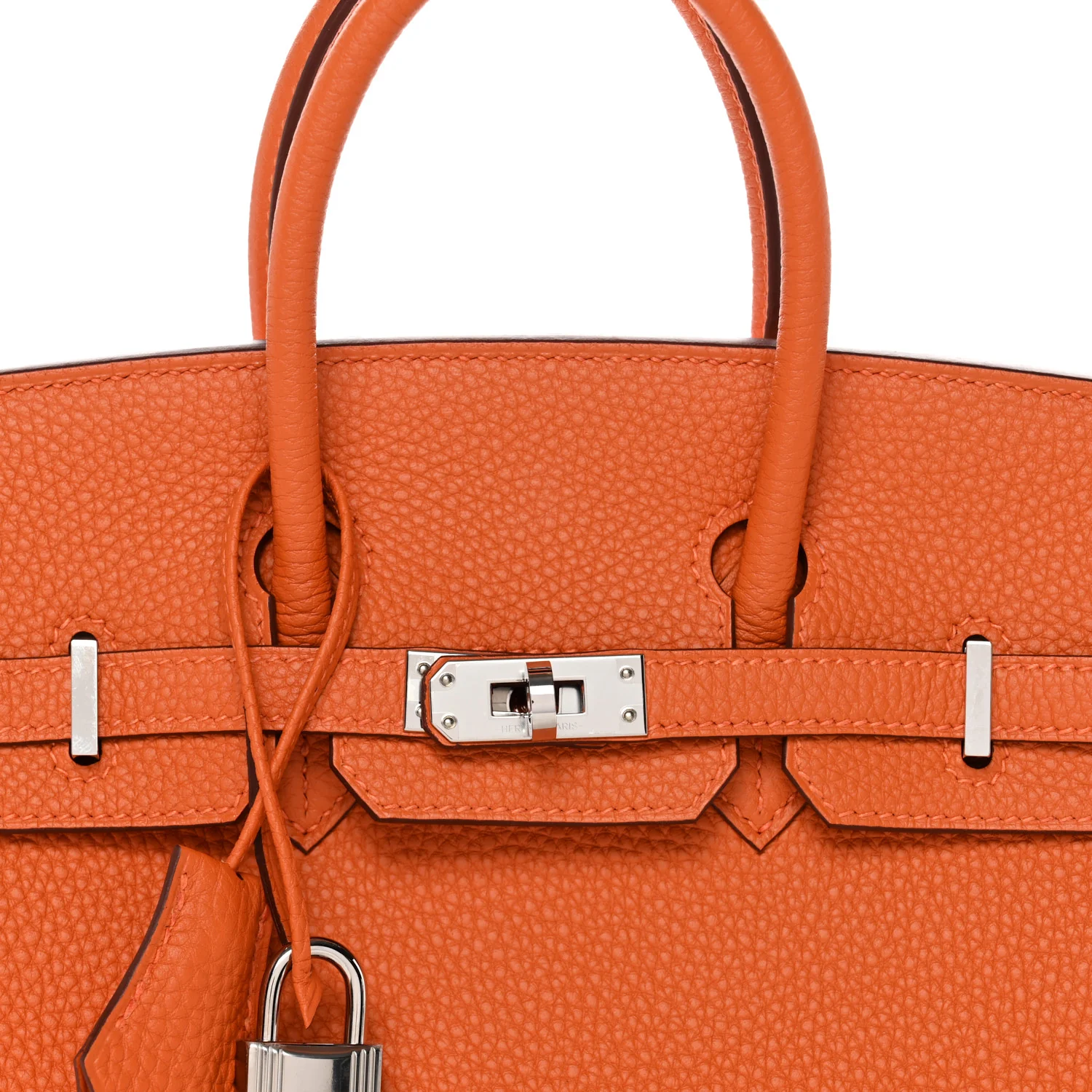 Togo Birkin 25 Orange - Image 8