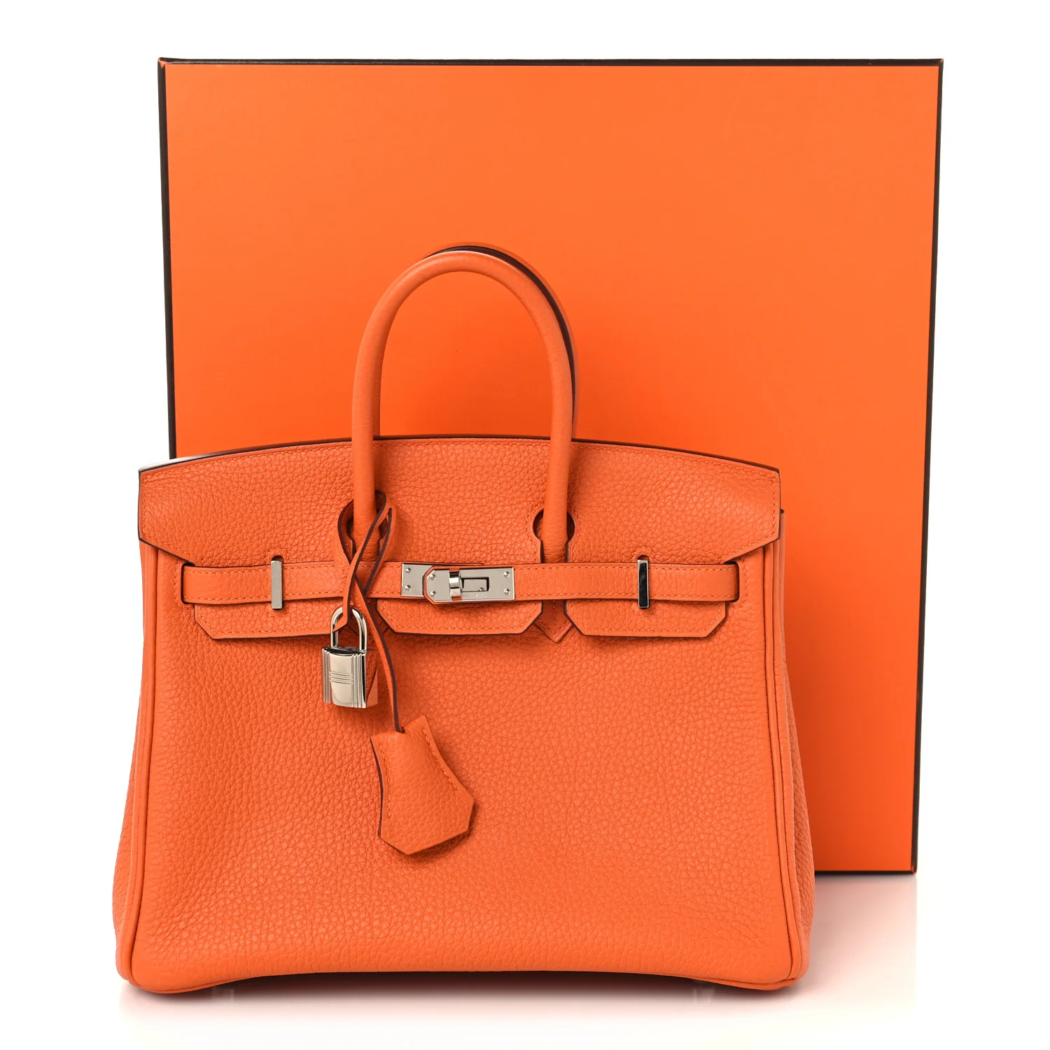 Togo Birkin 25 Orange - Image 12