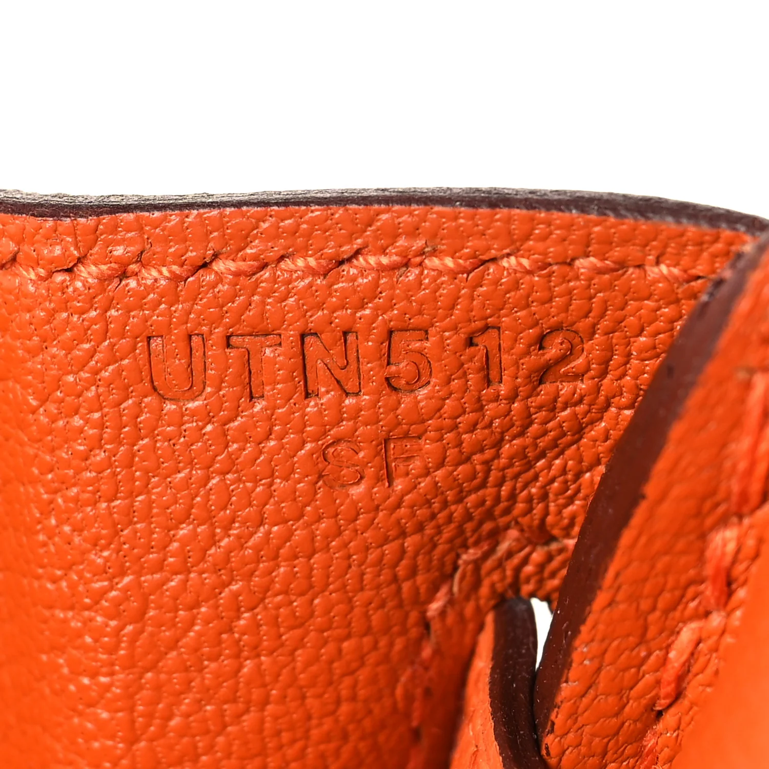 Togo Birkin 25 Orange - Image 6